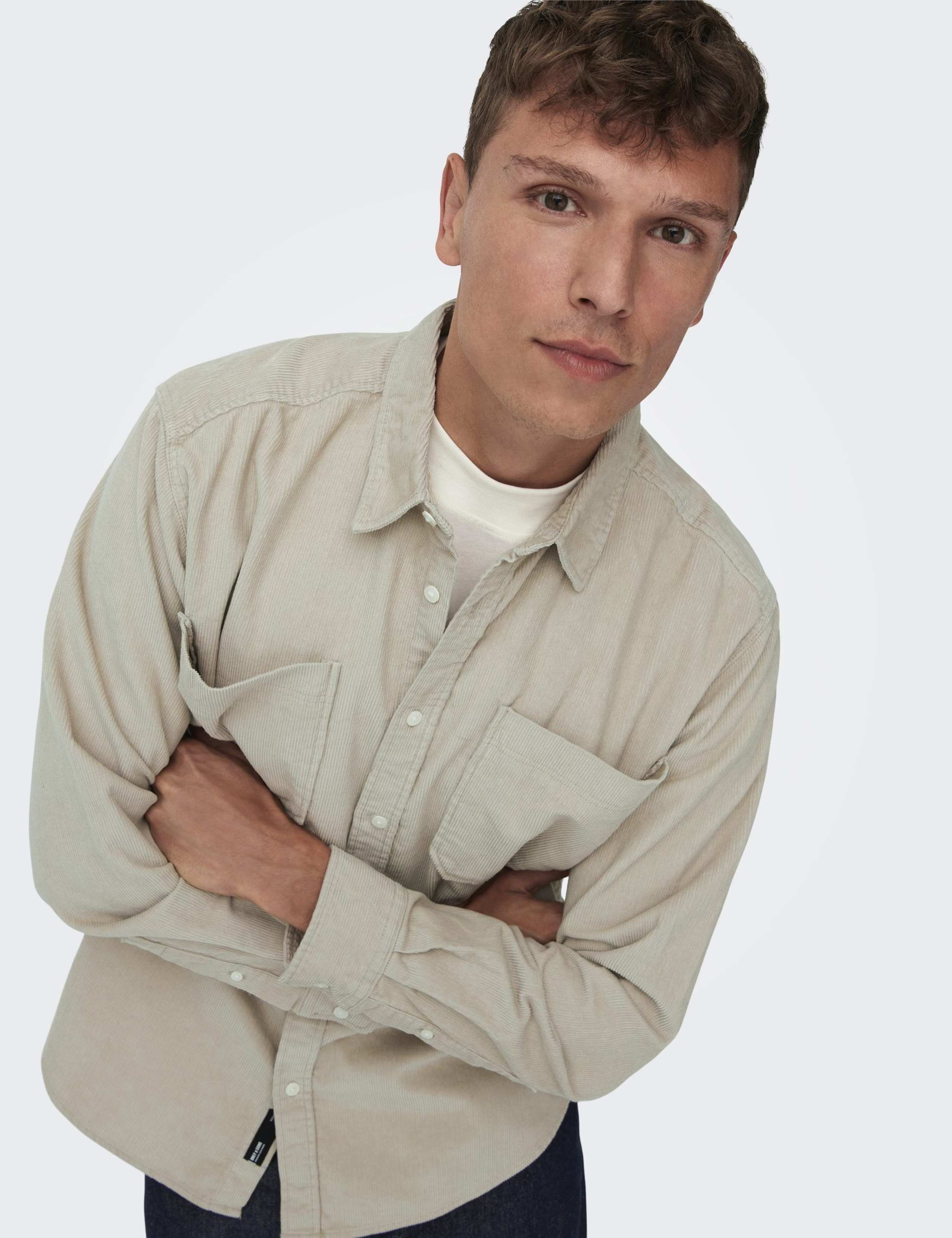 Regular Fit Pure Cotton Corduroy Shirt 3 of 7