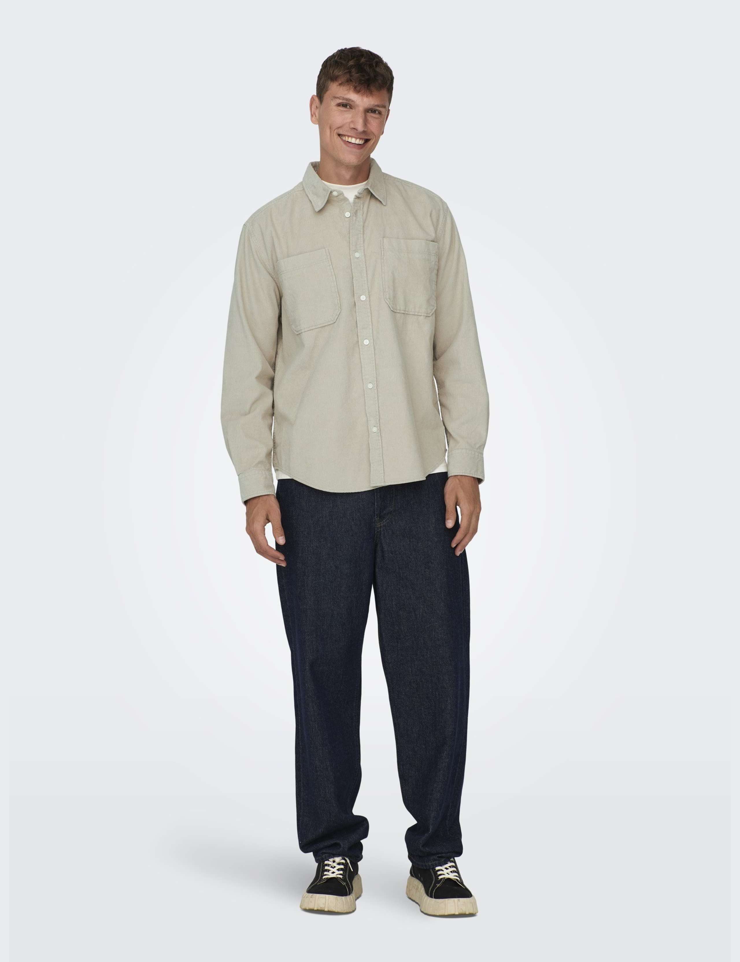 Regular Fit Pure Cotton Corduroy Shirt 6 of 7