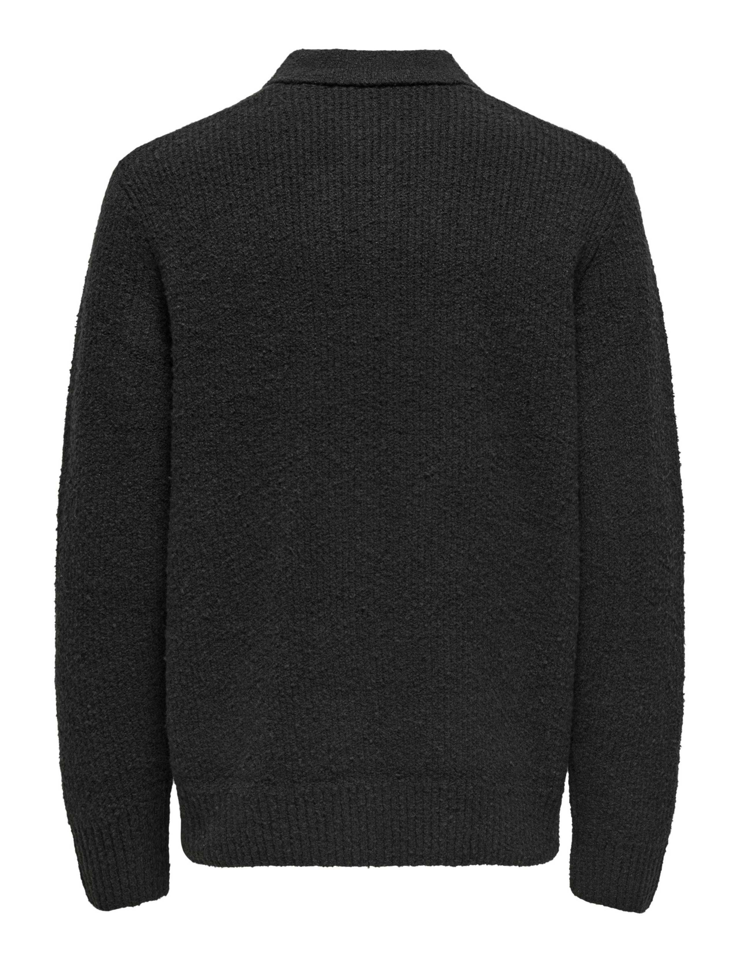 Cotton Rich Knitted Long Sleeve Polo Shirt 3 of 3