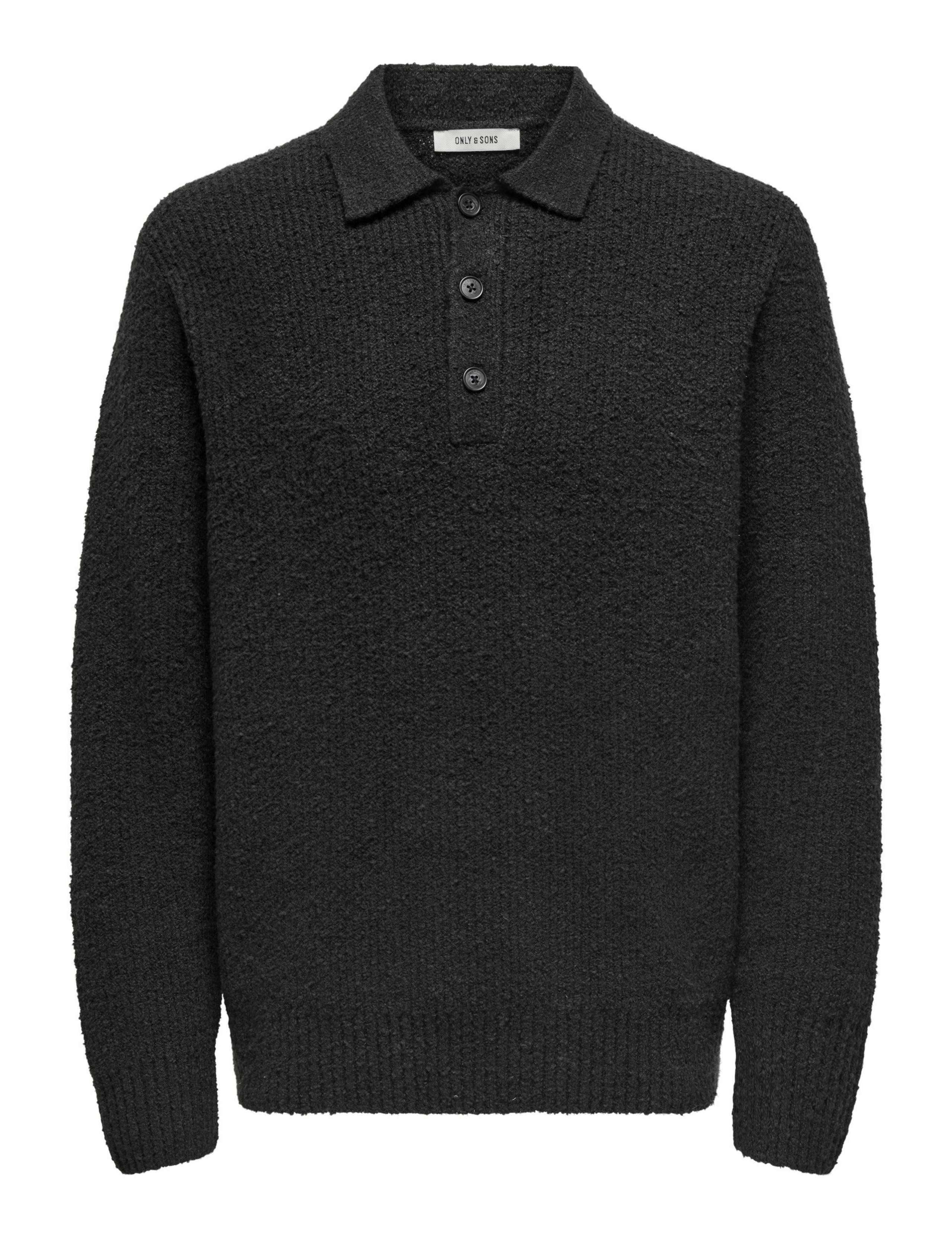 Cotton Rich Knitted Long Sleeve Polo Shirt 2 of 3