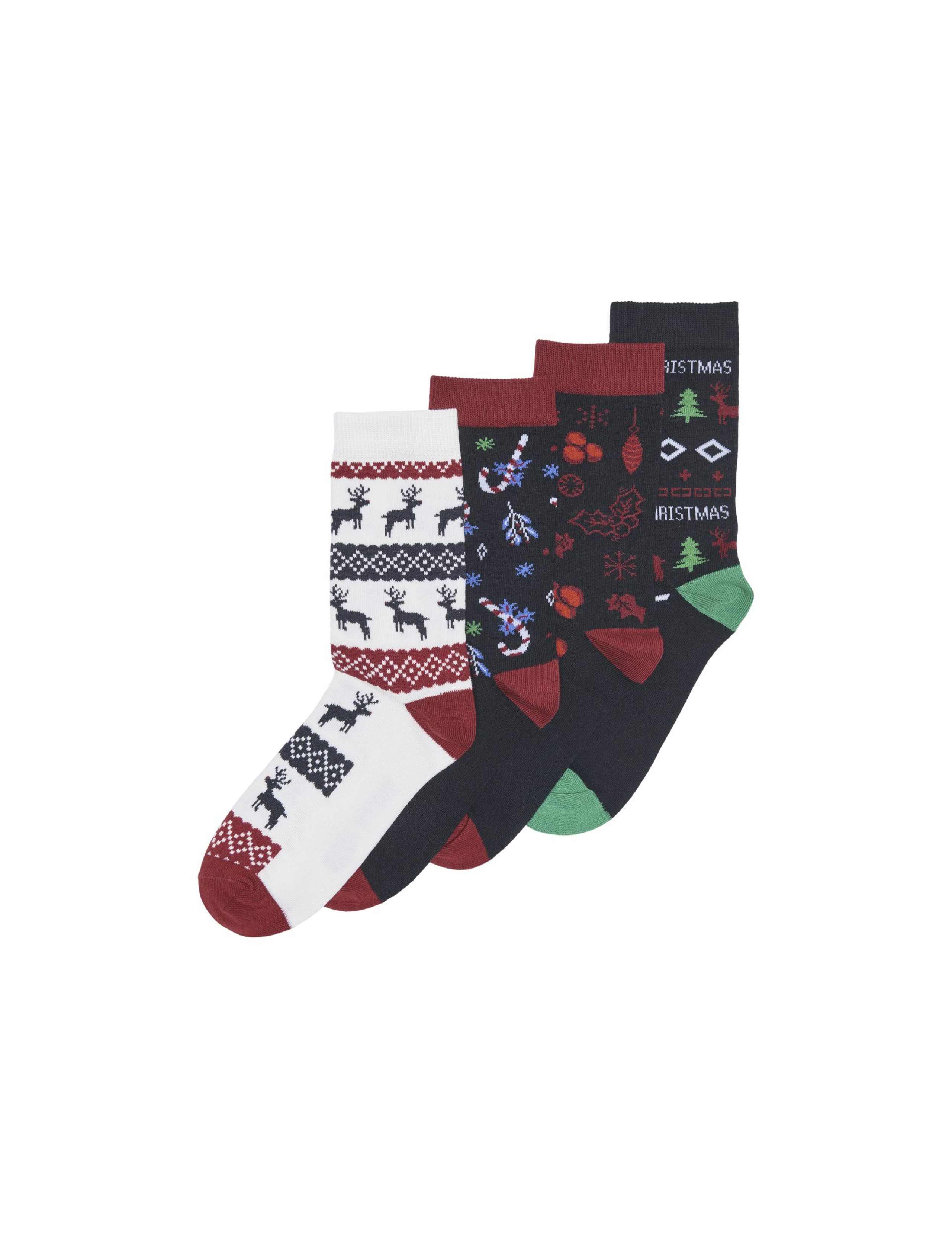 4pk Cotton Rich Novelty Socks 1 of 2