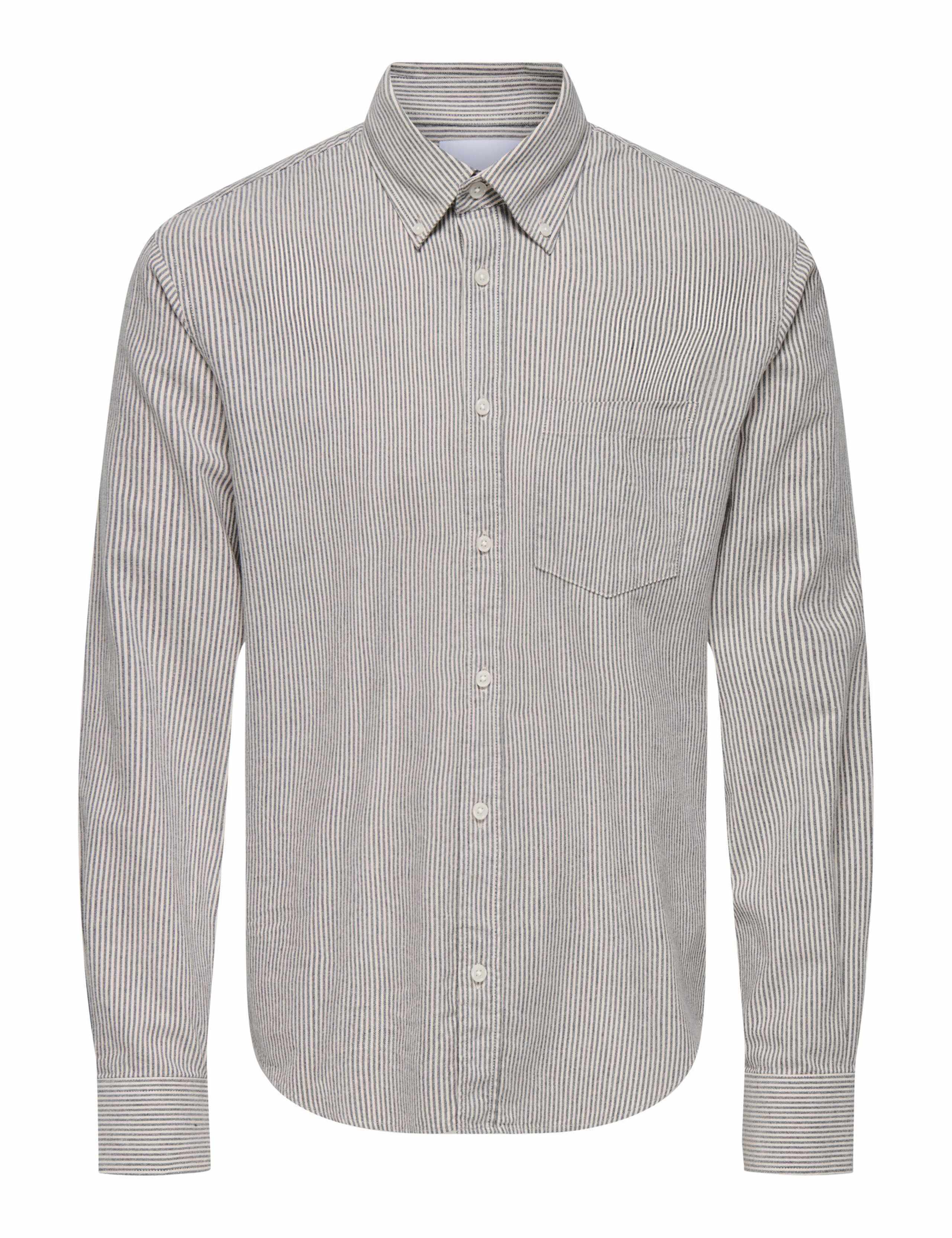 Regular Fit Easy Iron Pure Cotton Striped Shirt 1 of 2