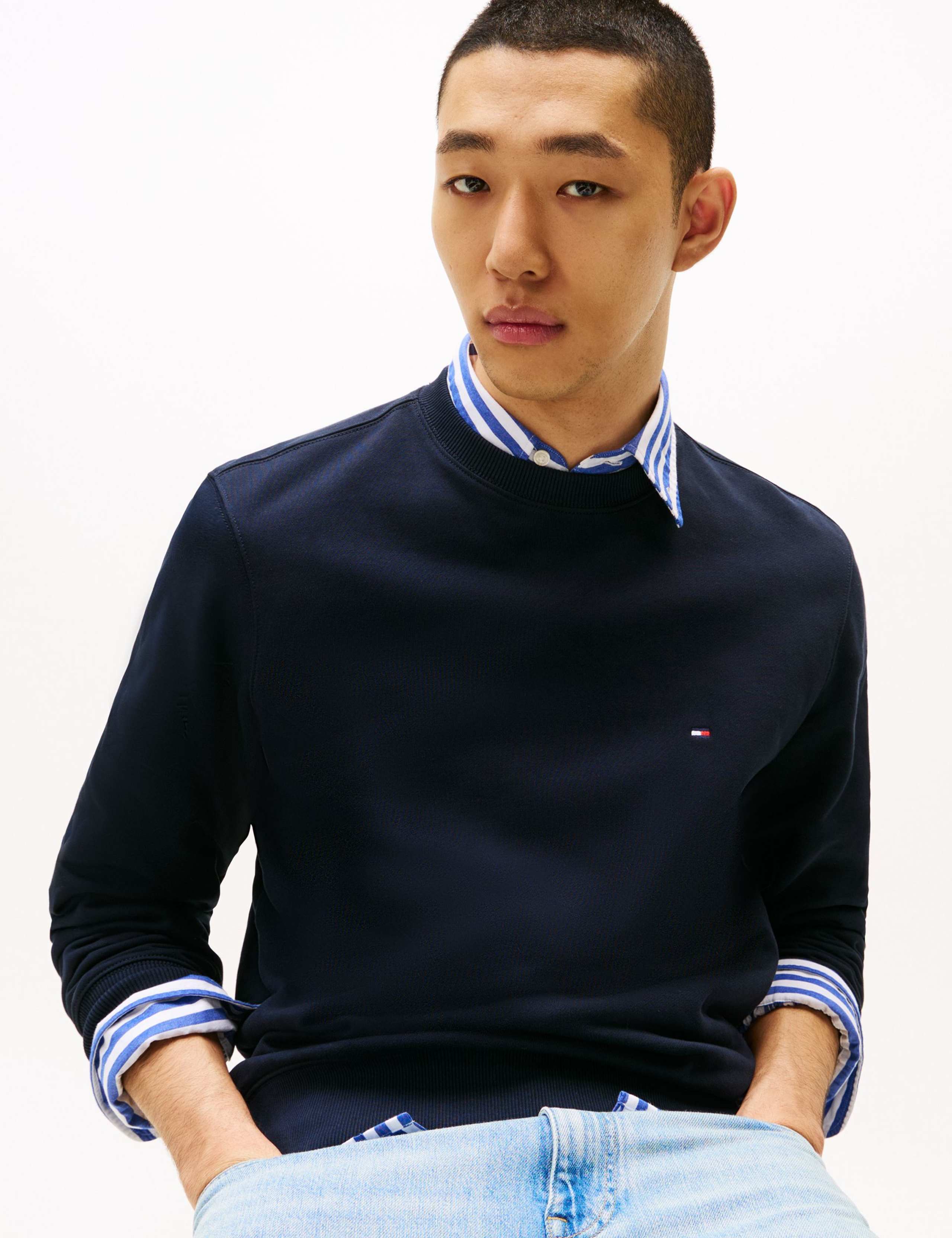 Essential Pure Cotton Crew Neck Sweatshirt 3 of 7