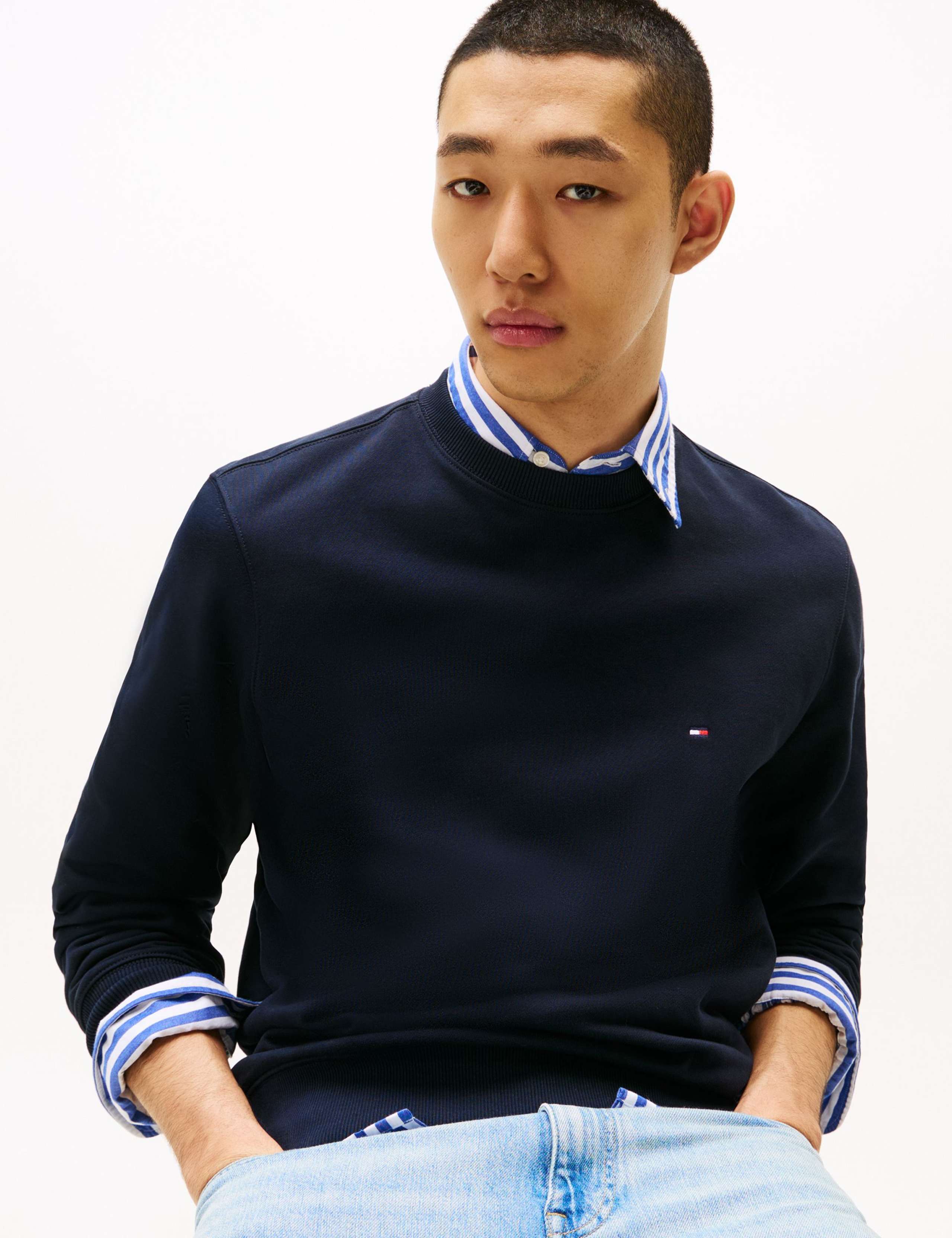 Essential Pure Cotton Crew Neck Sweatshirt 4 of 7