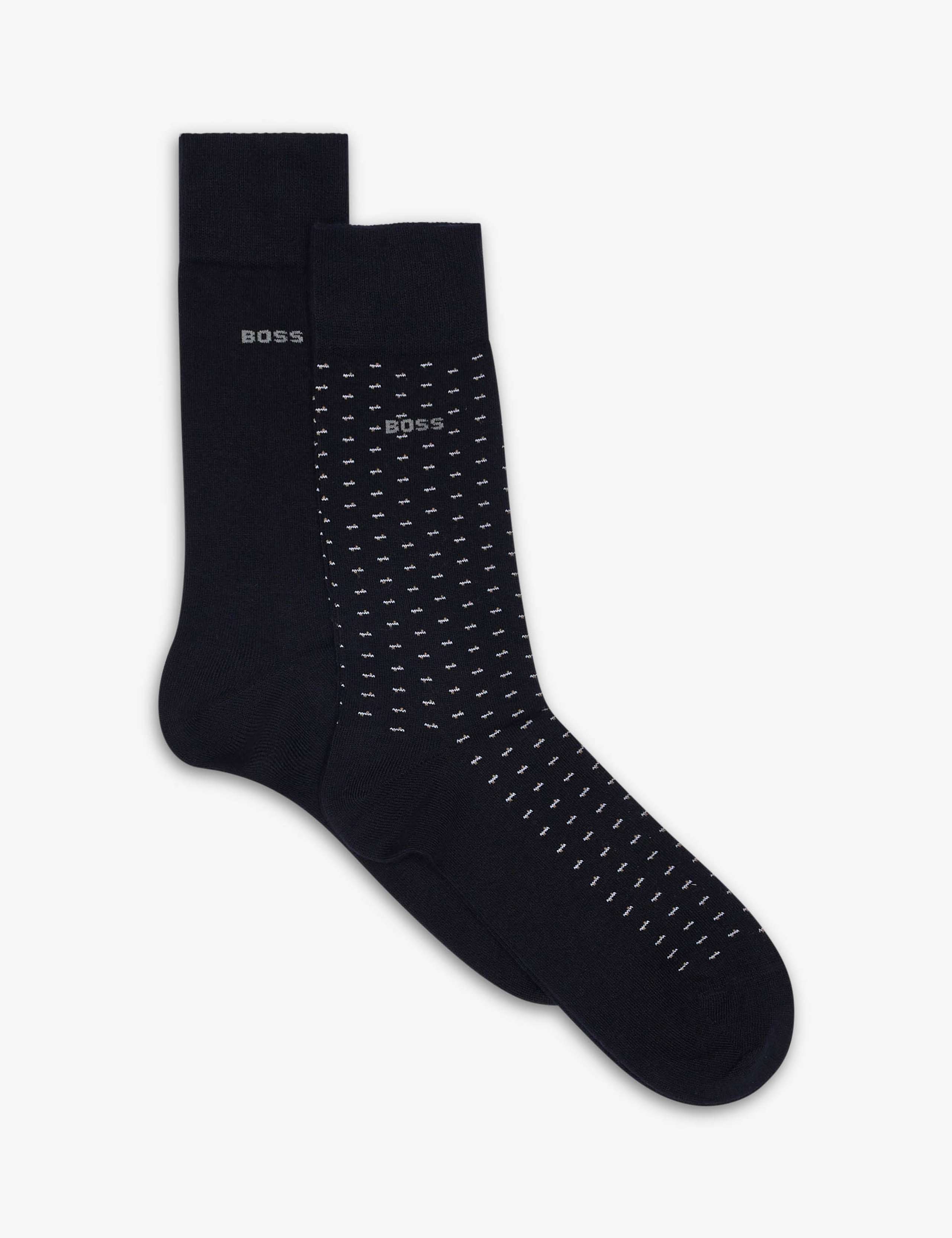 2 Pack Cotton Rich Socks 1 of 2