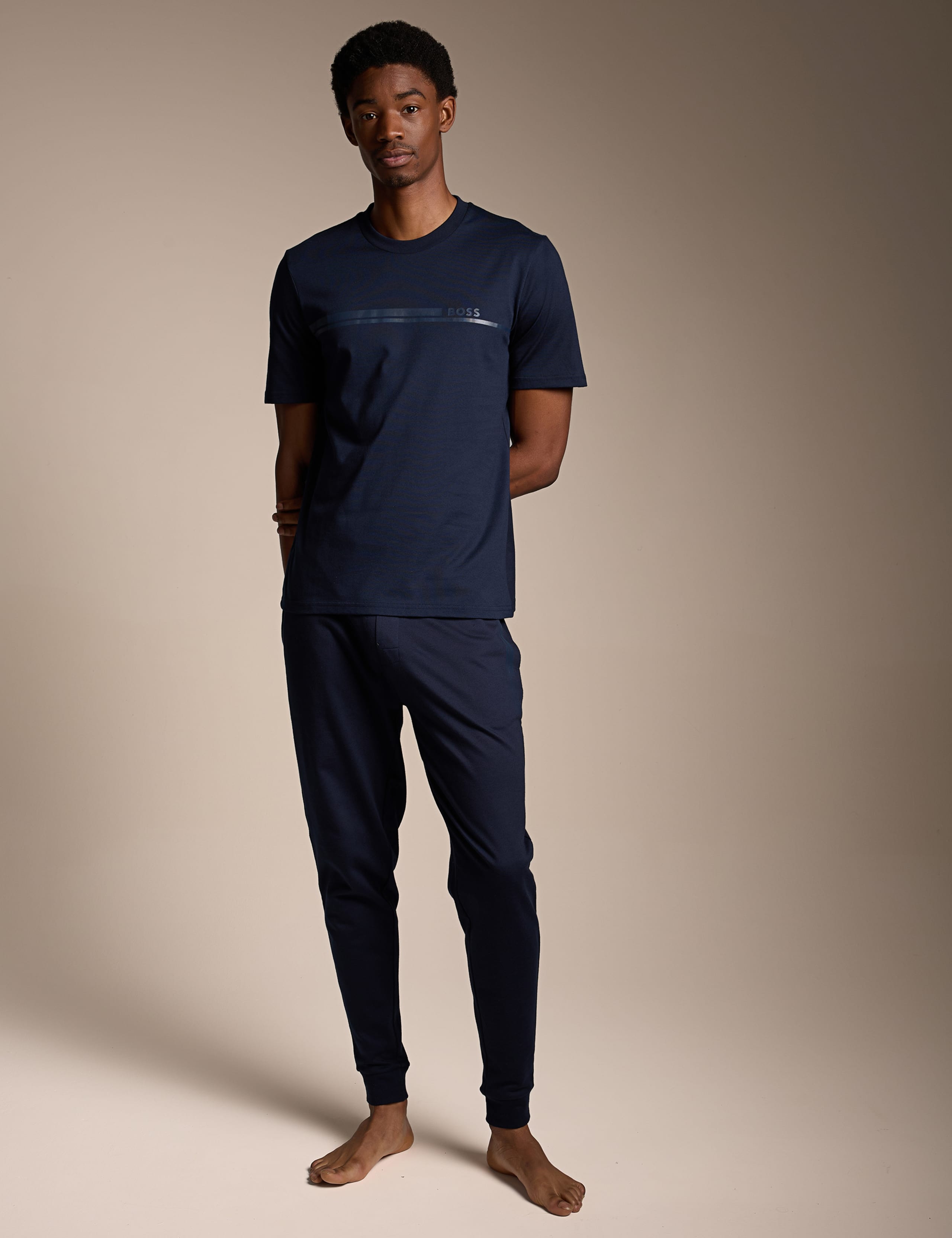 Authentic Cotton Terry Joggers With Logo And Stripe 2 of 4