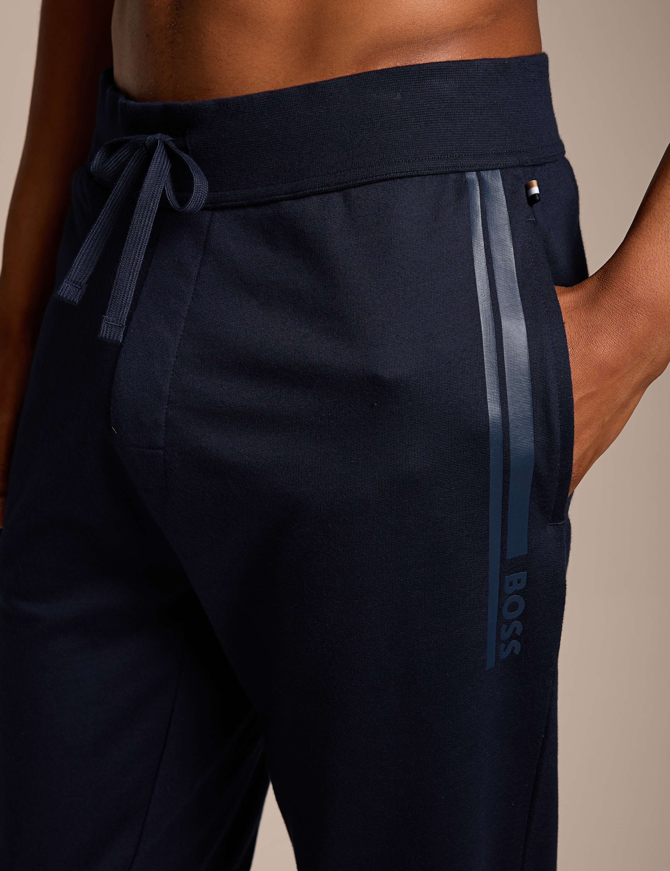 Authentic Cotton Terry Joggers With Logo And Stripe 3 of 4