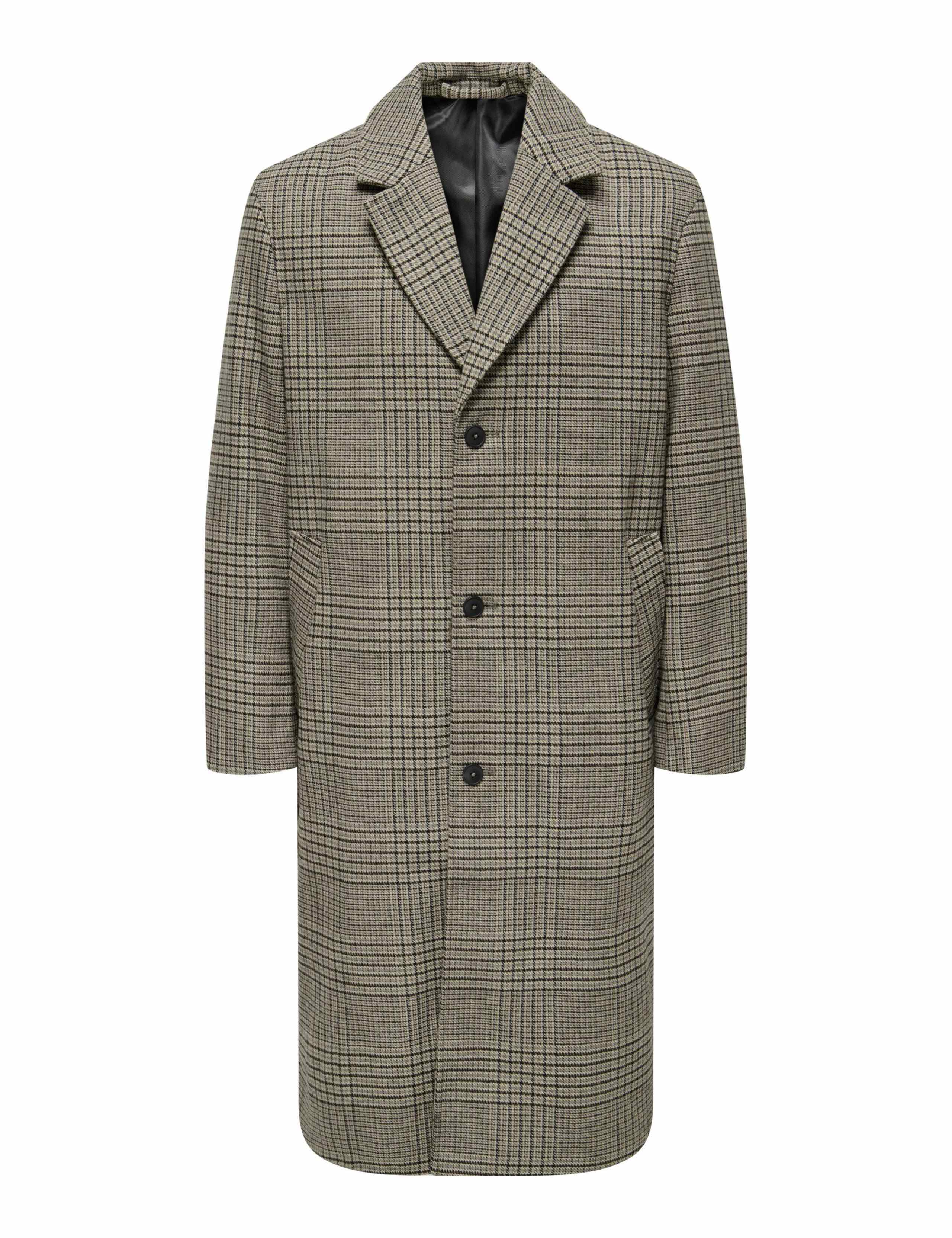 Wool Blend Check Coat 1 of 2