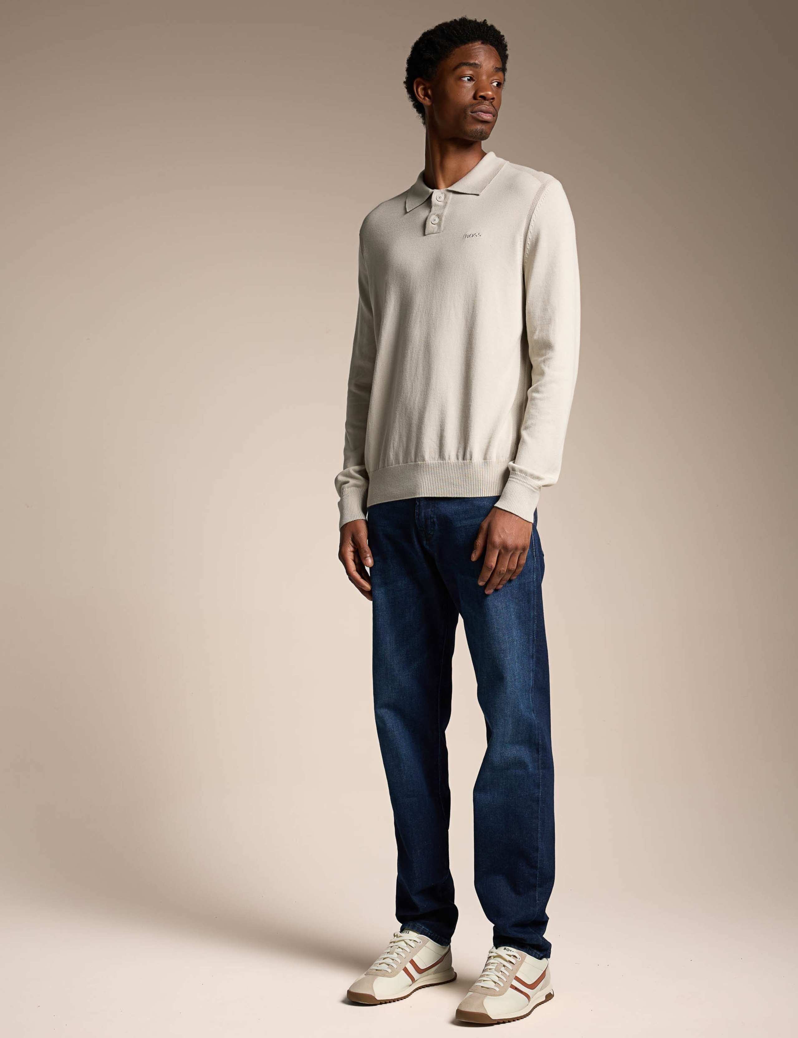 Cotton Rich Knitted Polo Shirt 2 of 4
