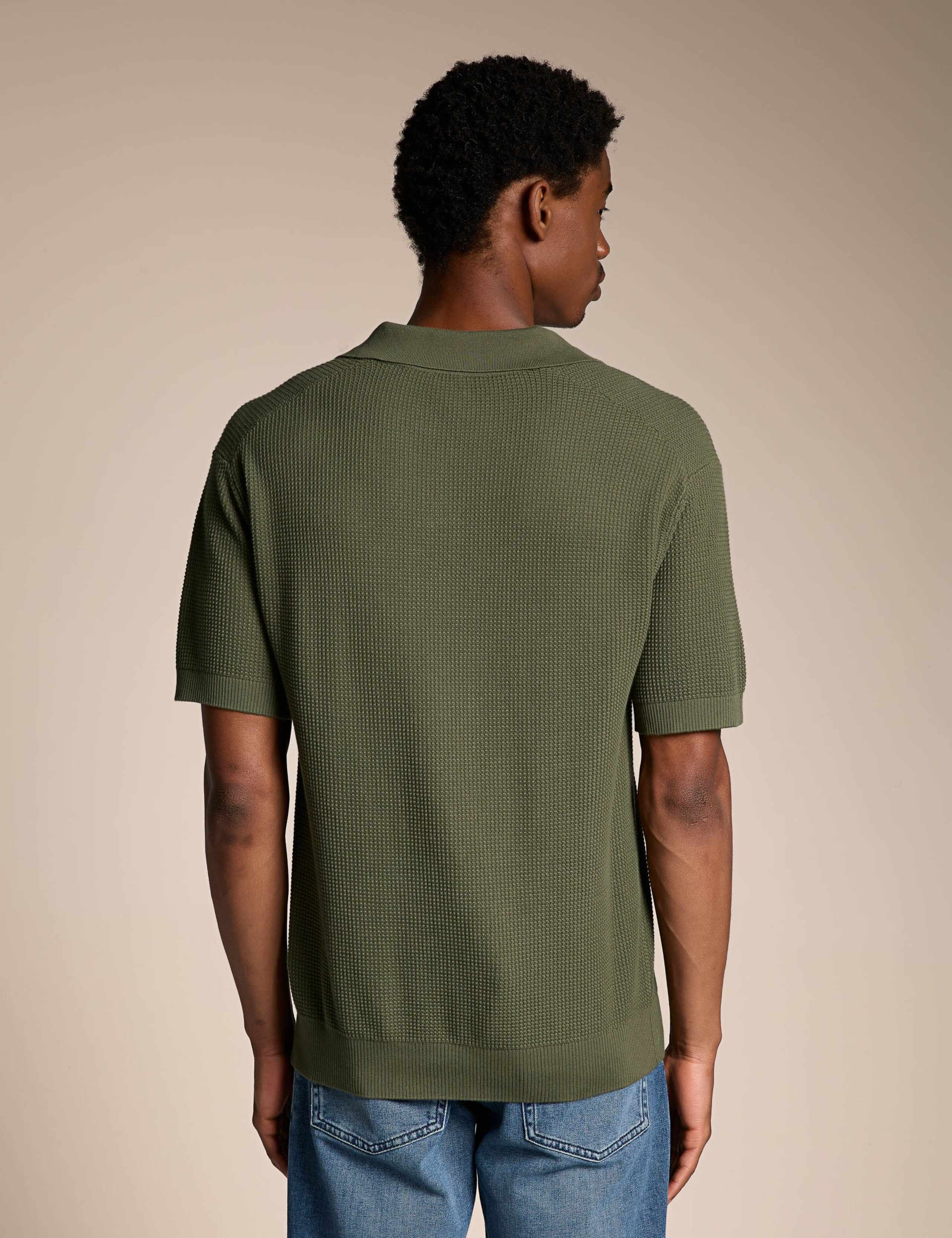 Pure Cotton Knitted Polo Shirt 3 of 4