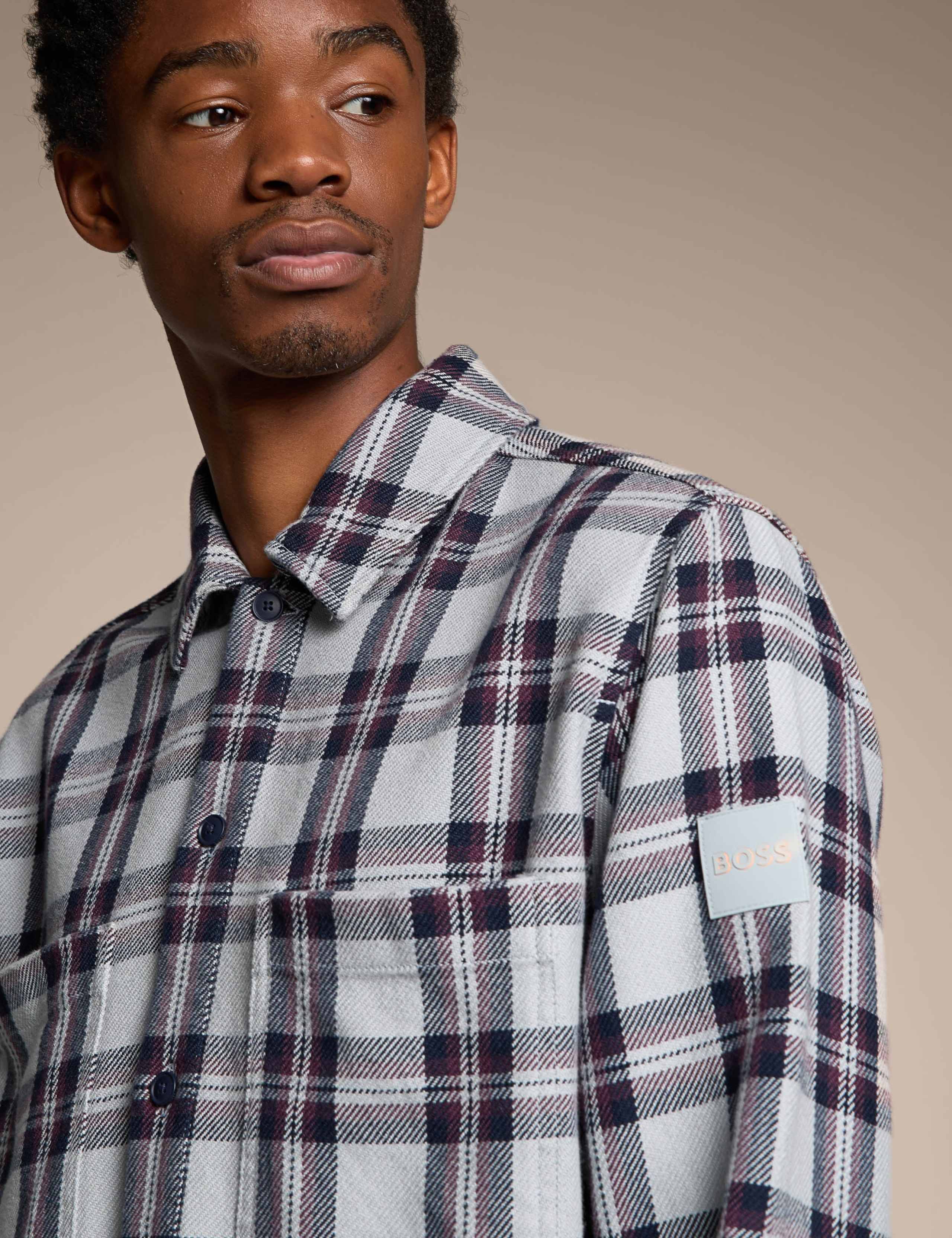 Relaxed Fit Pure Cotton Checked Flannel Shirt 3 of 4