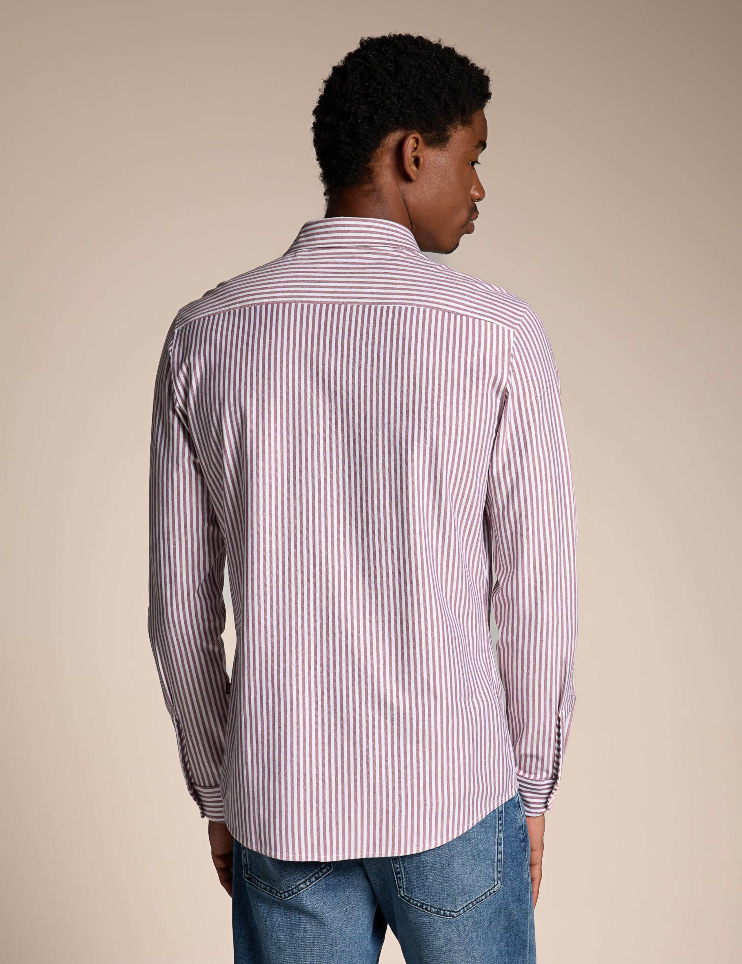 Slim Fit Pure Cotton Striped Shirt 3 of 4