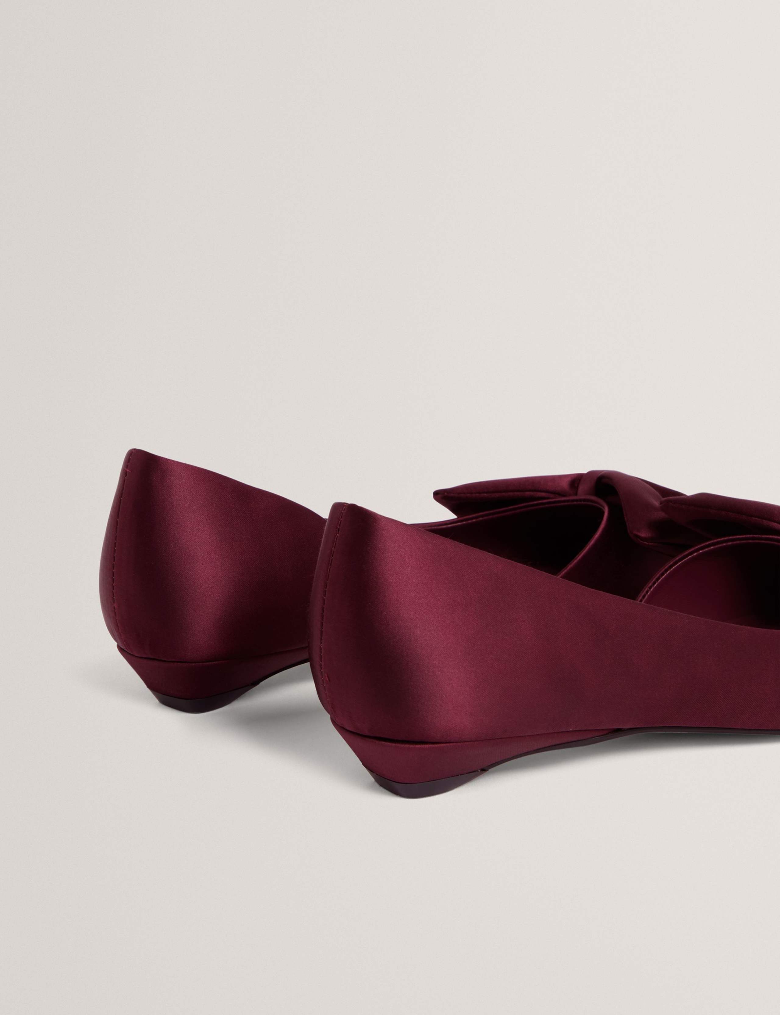 Satin Bow Detail Flat Pointed Shoes 3 of 4