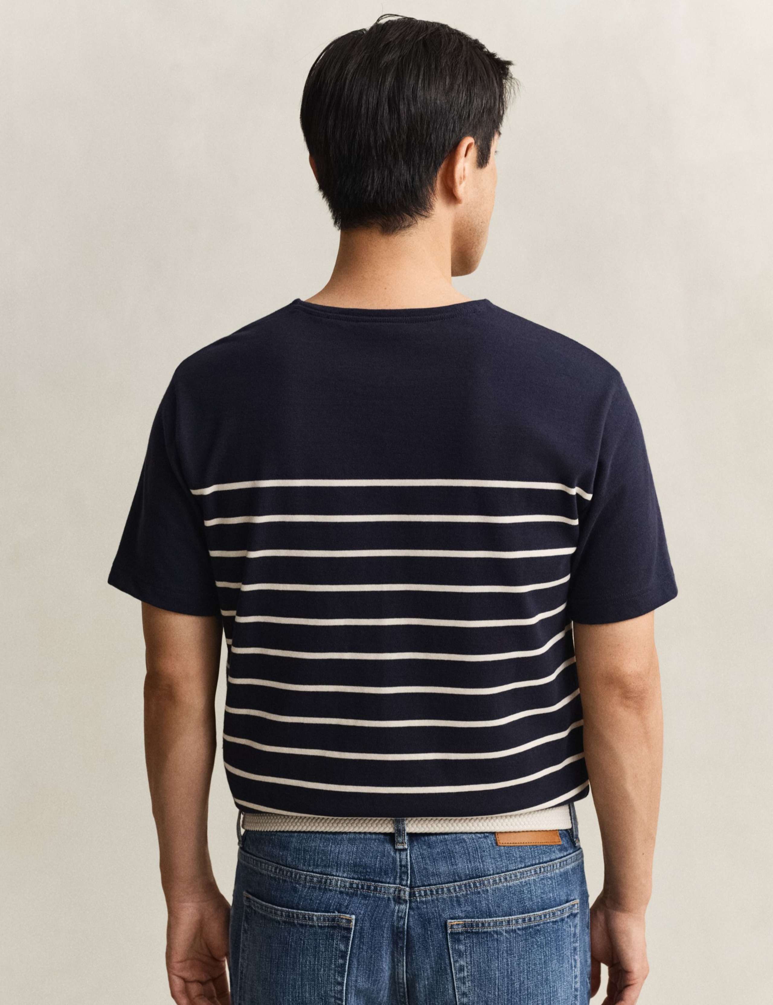 Pure Cotton Striped T-Shirt 4 of 5