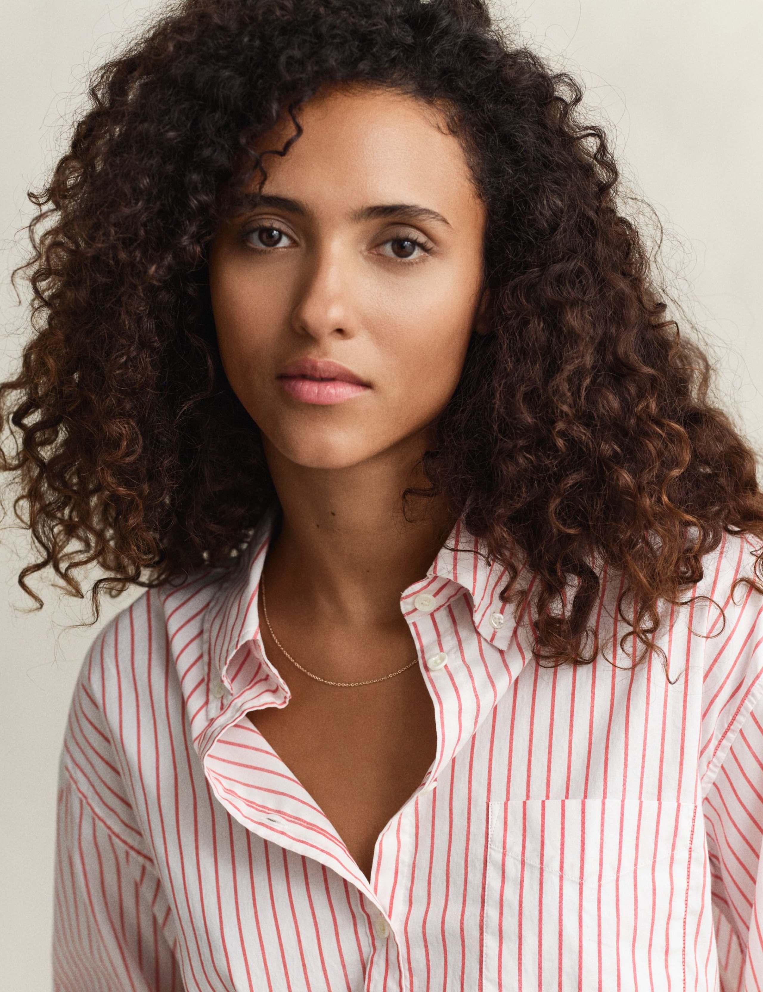 Relaxed Fit Striped Luxury Oxford Shirt 4 of 8