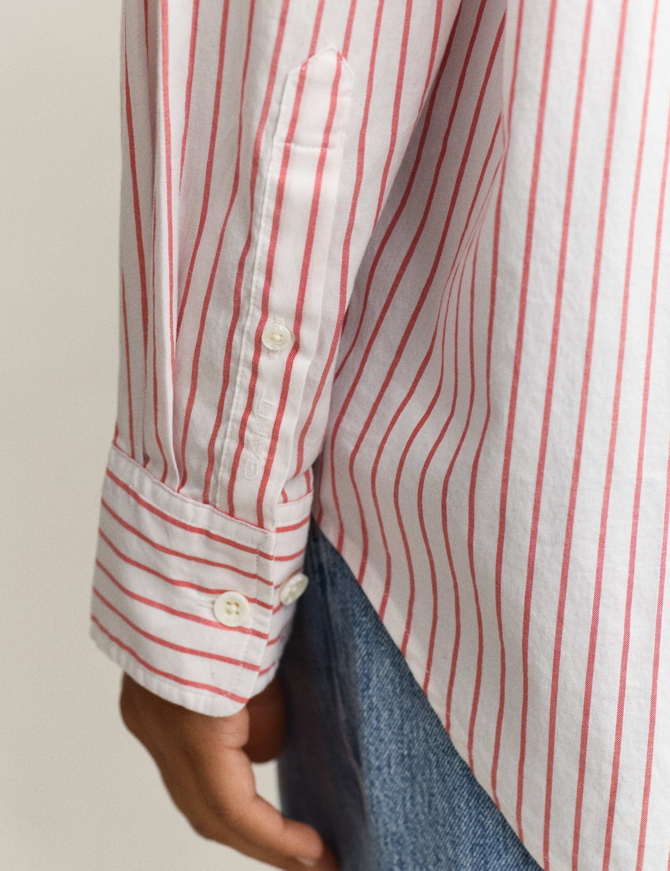 Relaxed Fit Striped Luxury Oxford Shirt 7 of 8