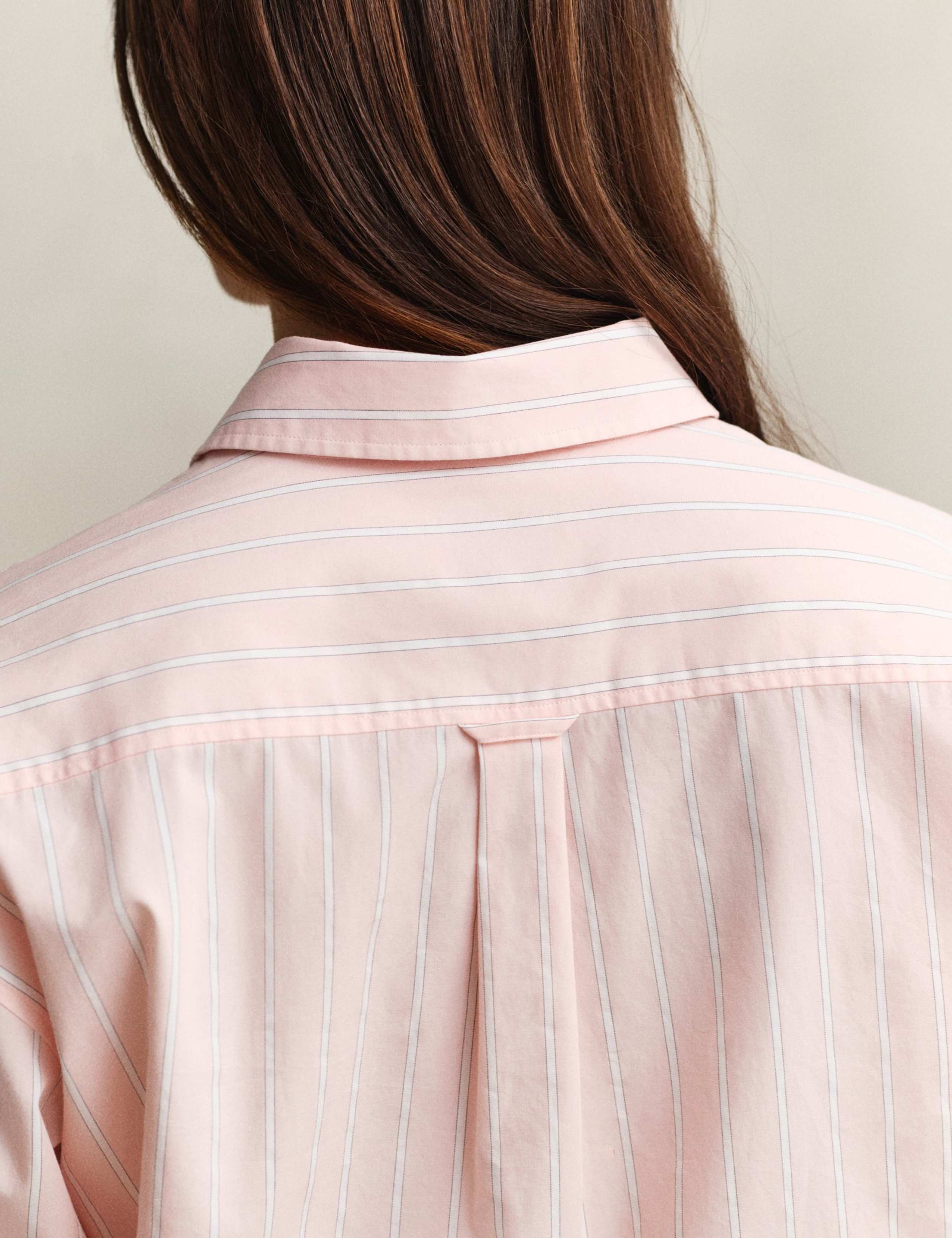 Pure Cotton Poplin Striped Shirt 4 of 7