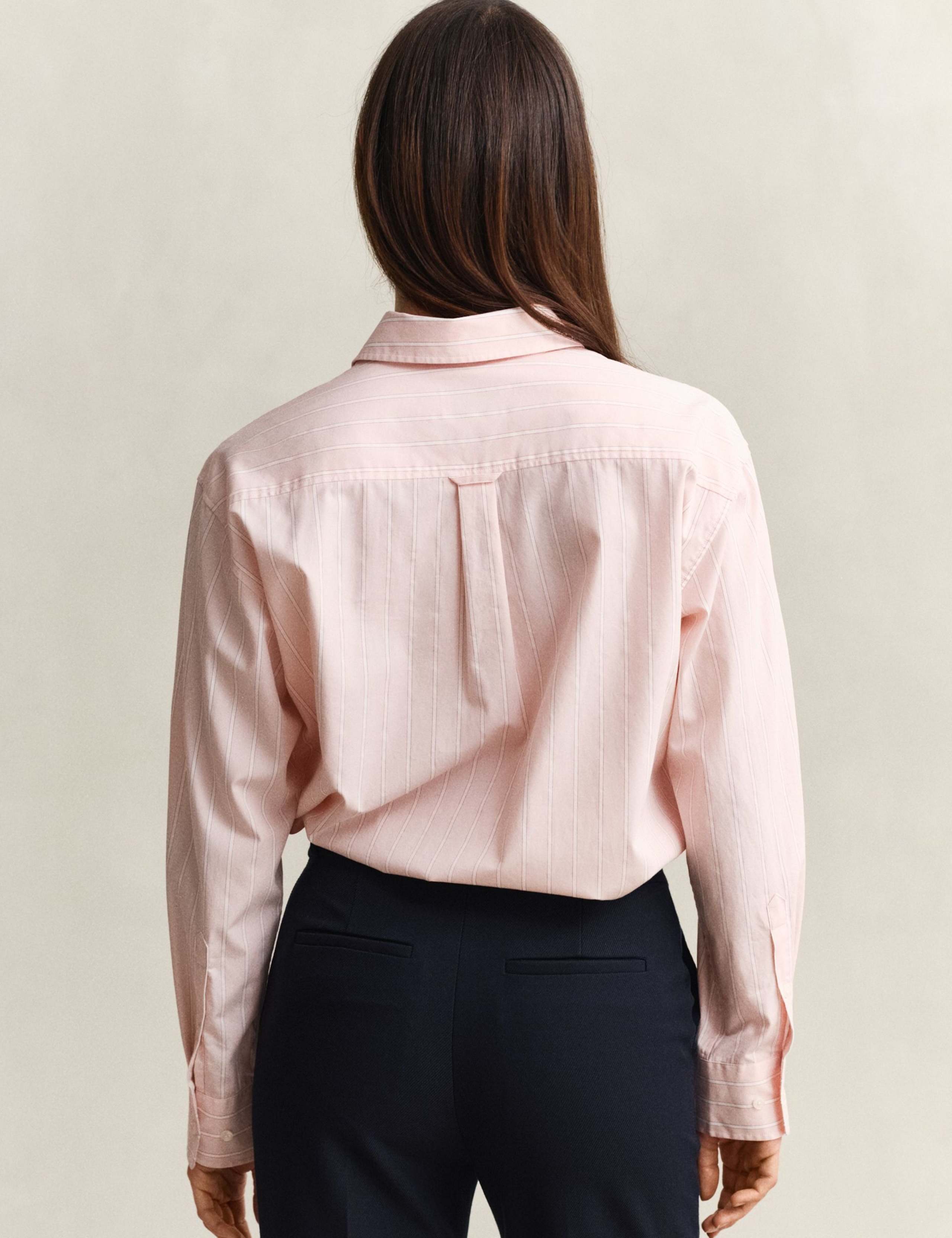 Pure Cotton Poplin Striped Shirt 6 of 7