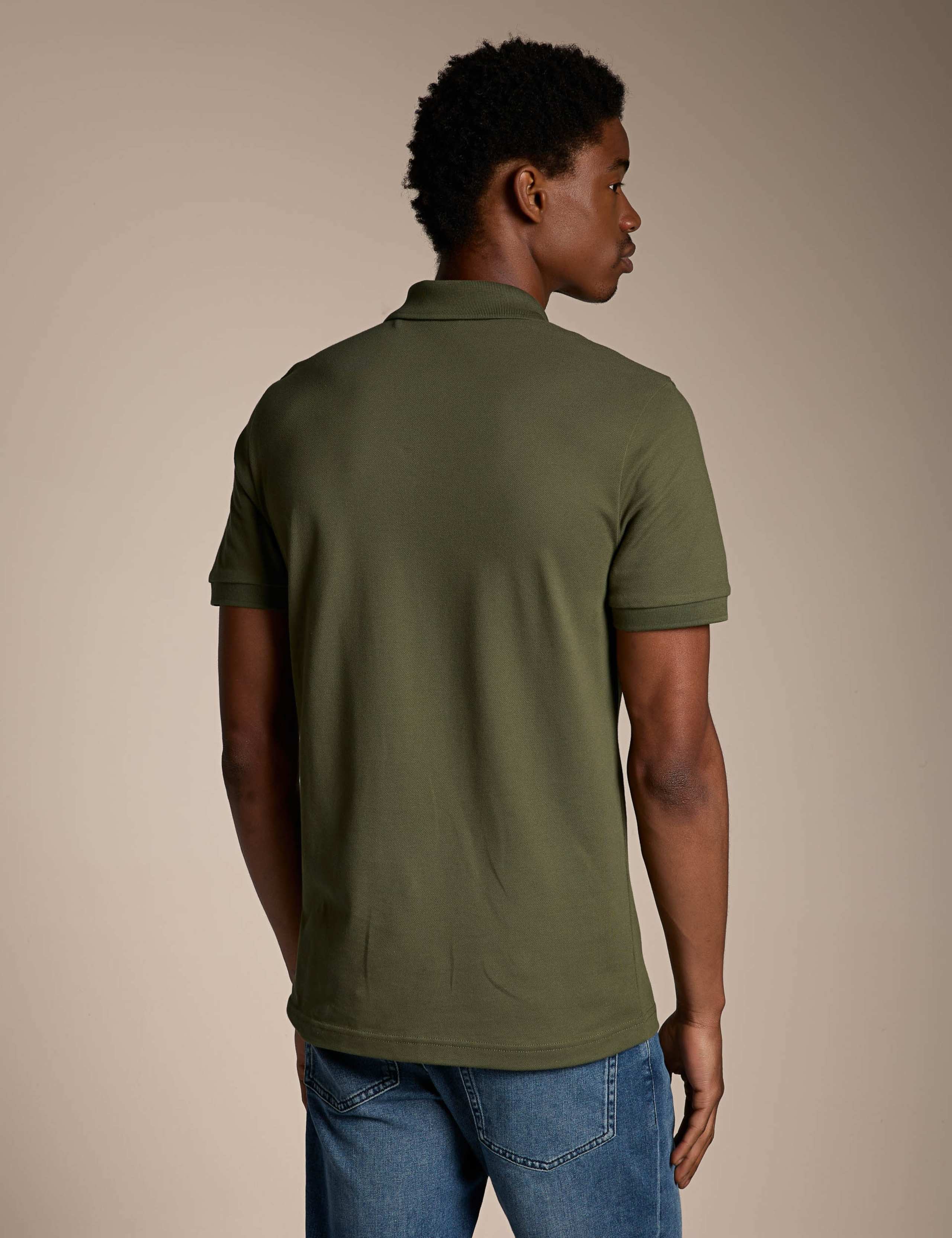 Slim Fit Cotton Rich Zip Polo Shirt 4 of 4