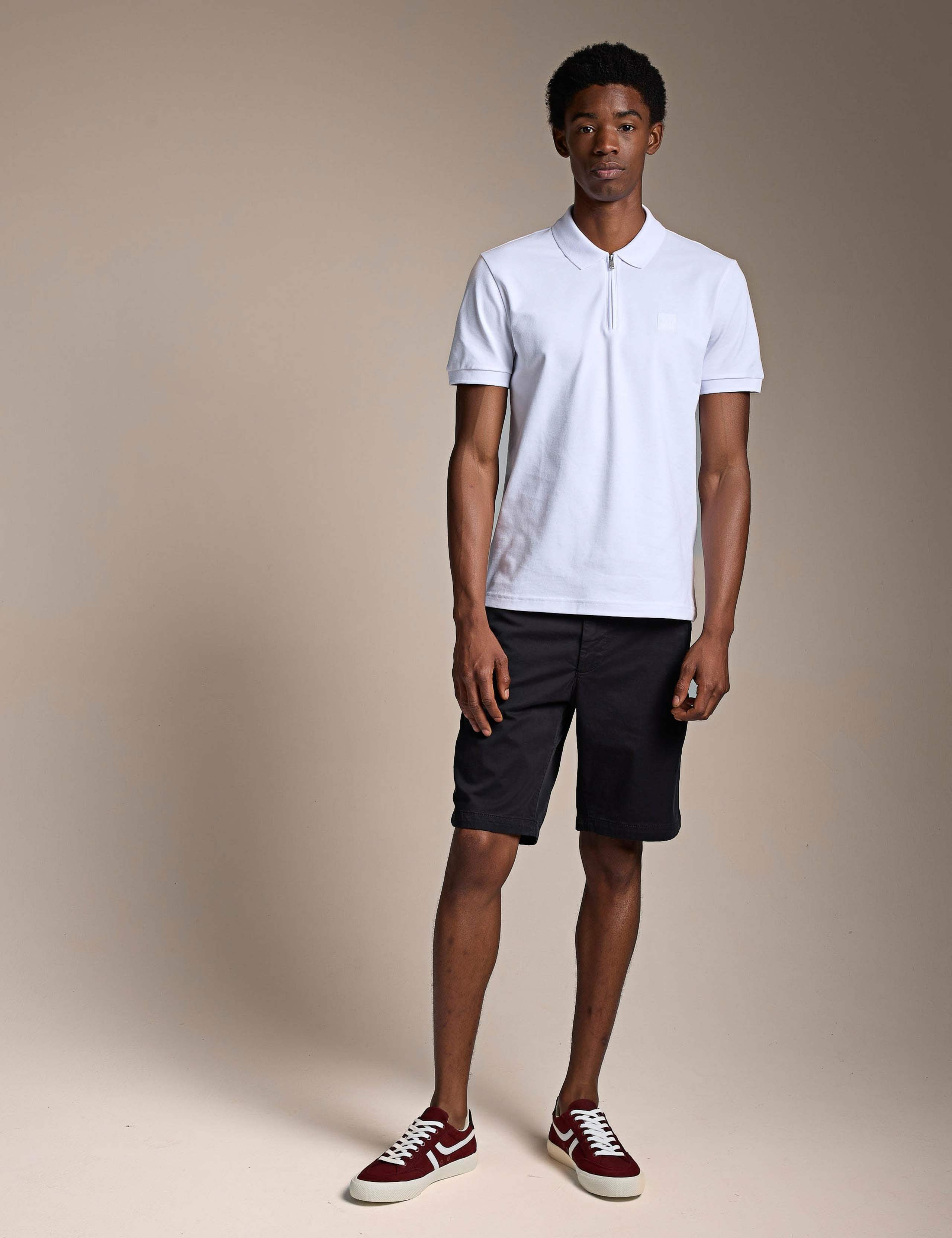 Slim Fit Cotton Rich Zip Polo Shirt 4 of 4
