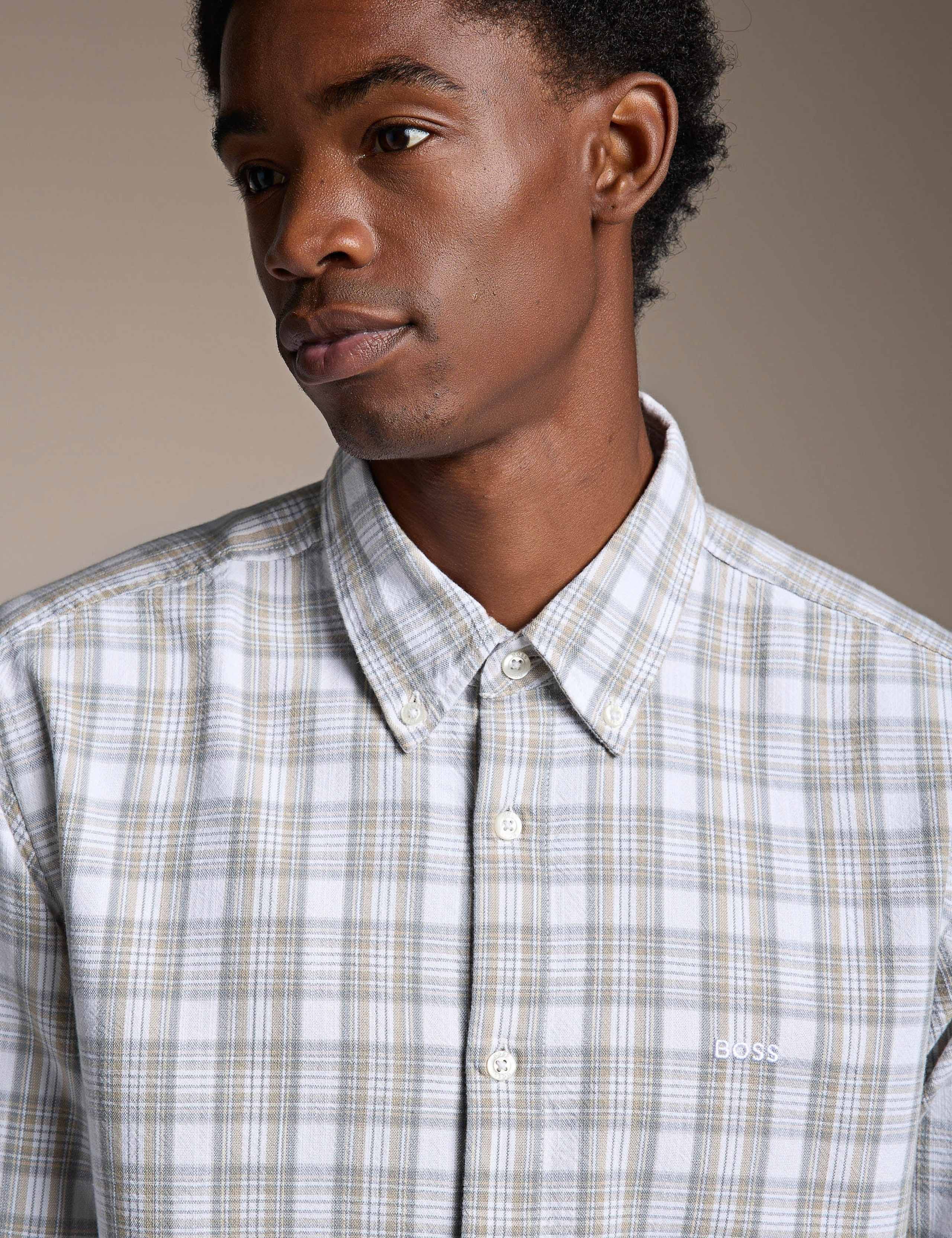 Regular Fit Cotton Rich Checked Shirt 4 of 4