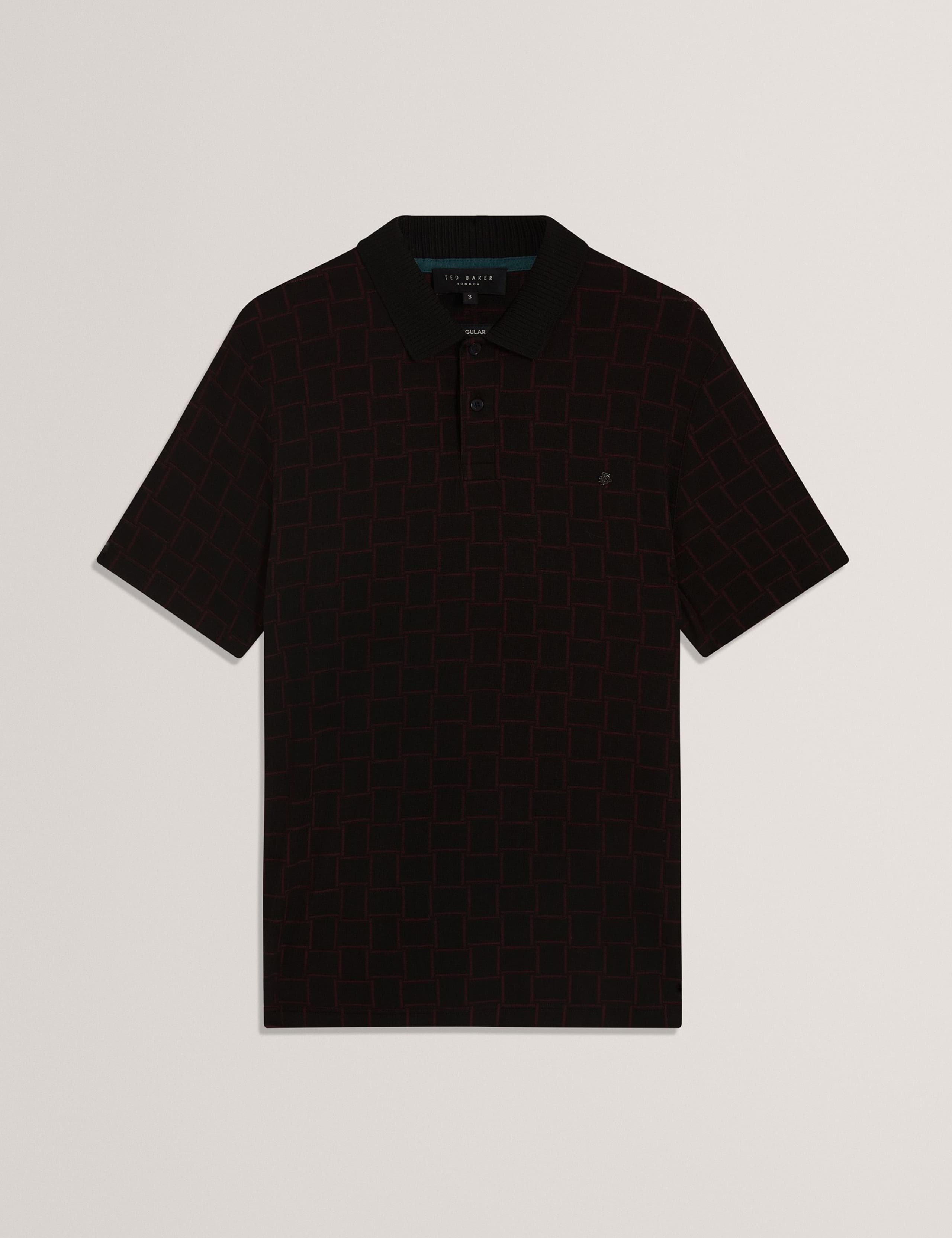 Geometric Jacquard Polo Shirt 2 of 5