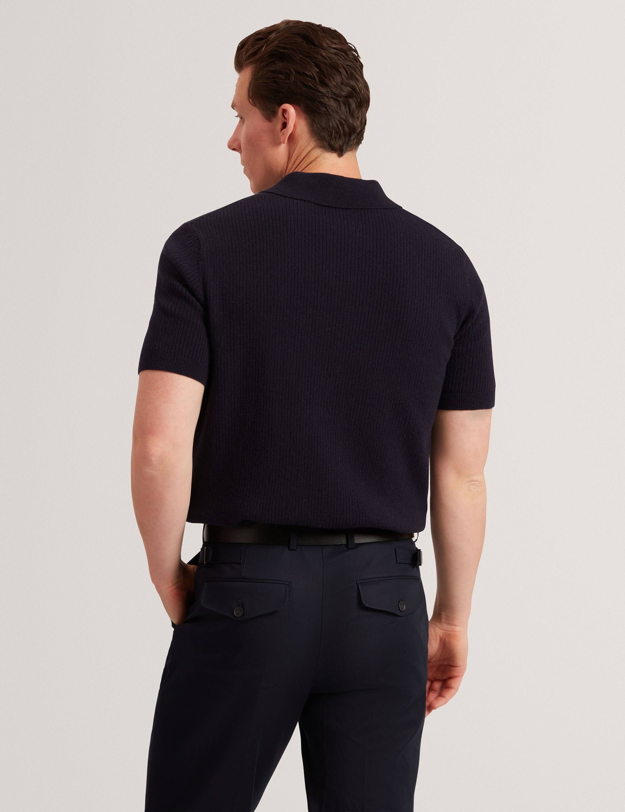 Pure Cotton Waffle Polo Shirt 4 of 6