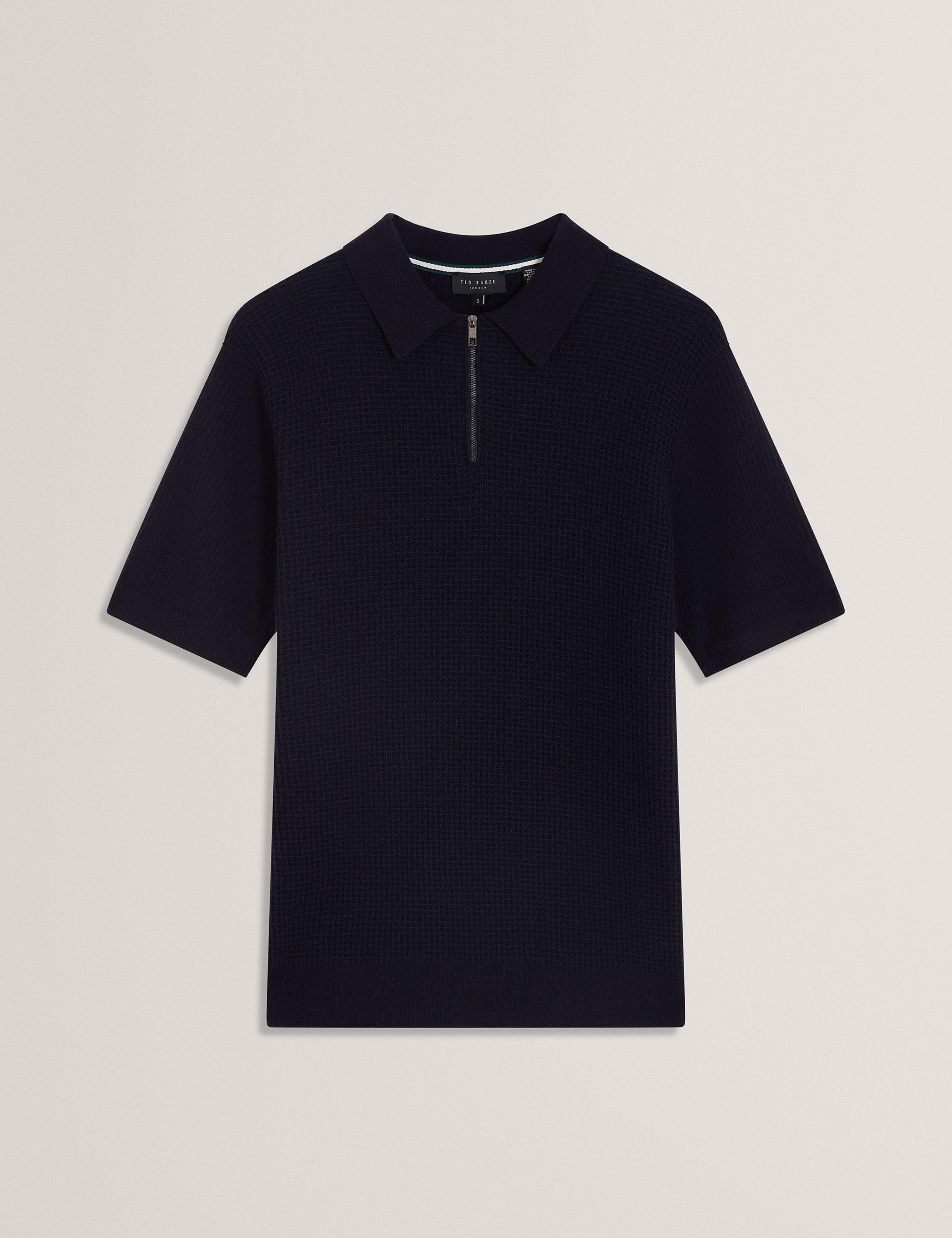 Pure Cotton Waffle Polo Shirt 2 of 6