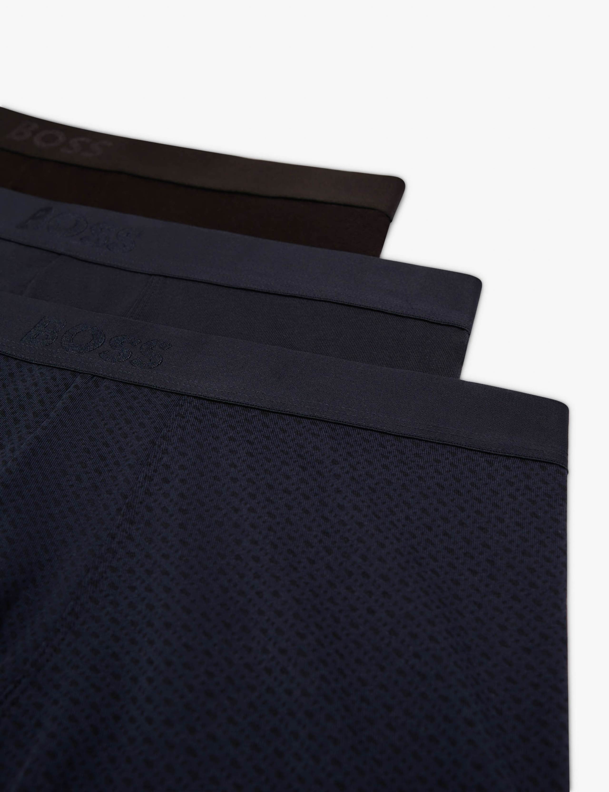 Boss One 3 Pack Cotton Rich Trunks 2 of 2