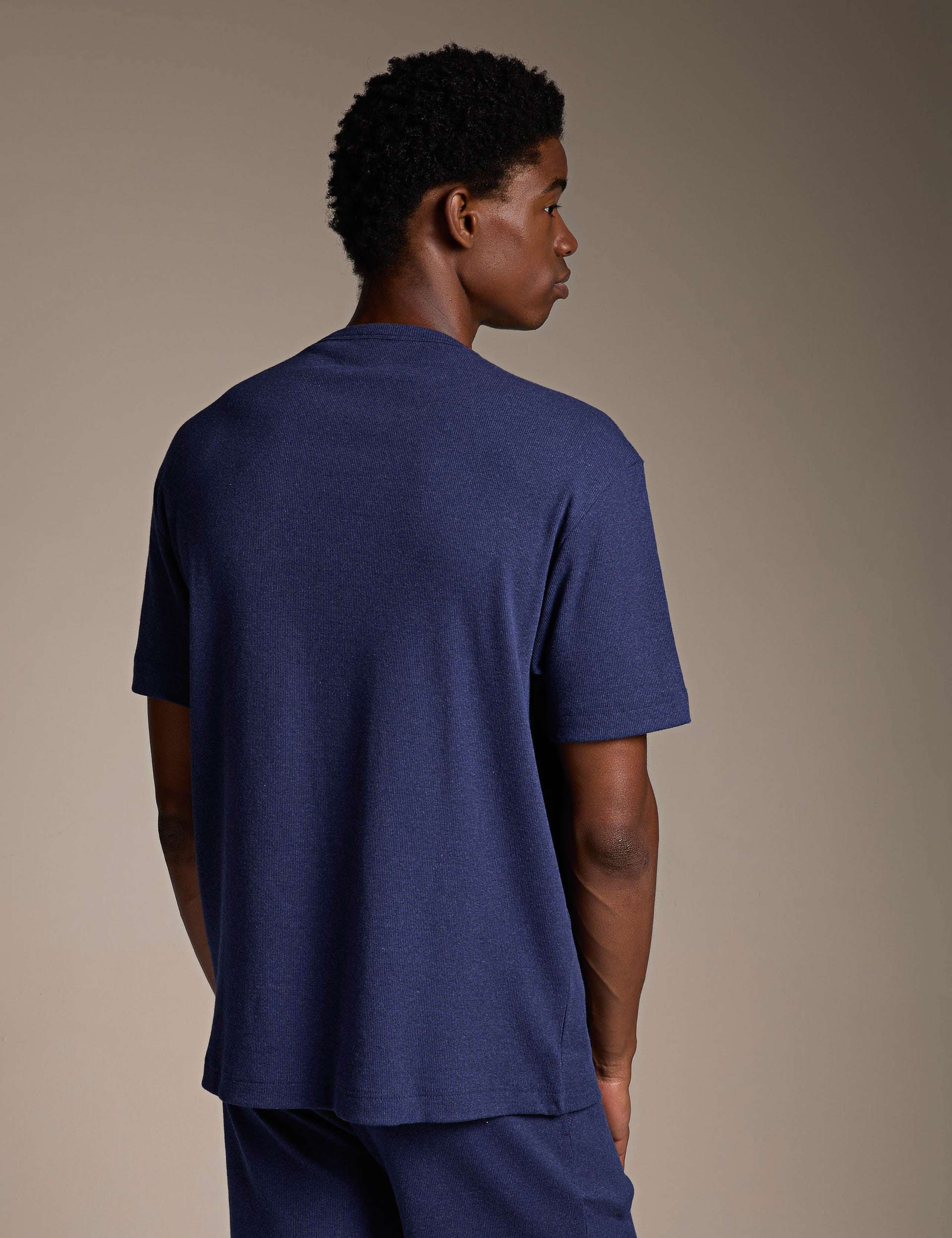 Cotton Rich Ribbed Logo T-Shirt 3 of 4