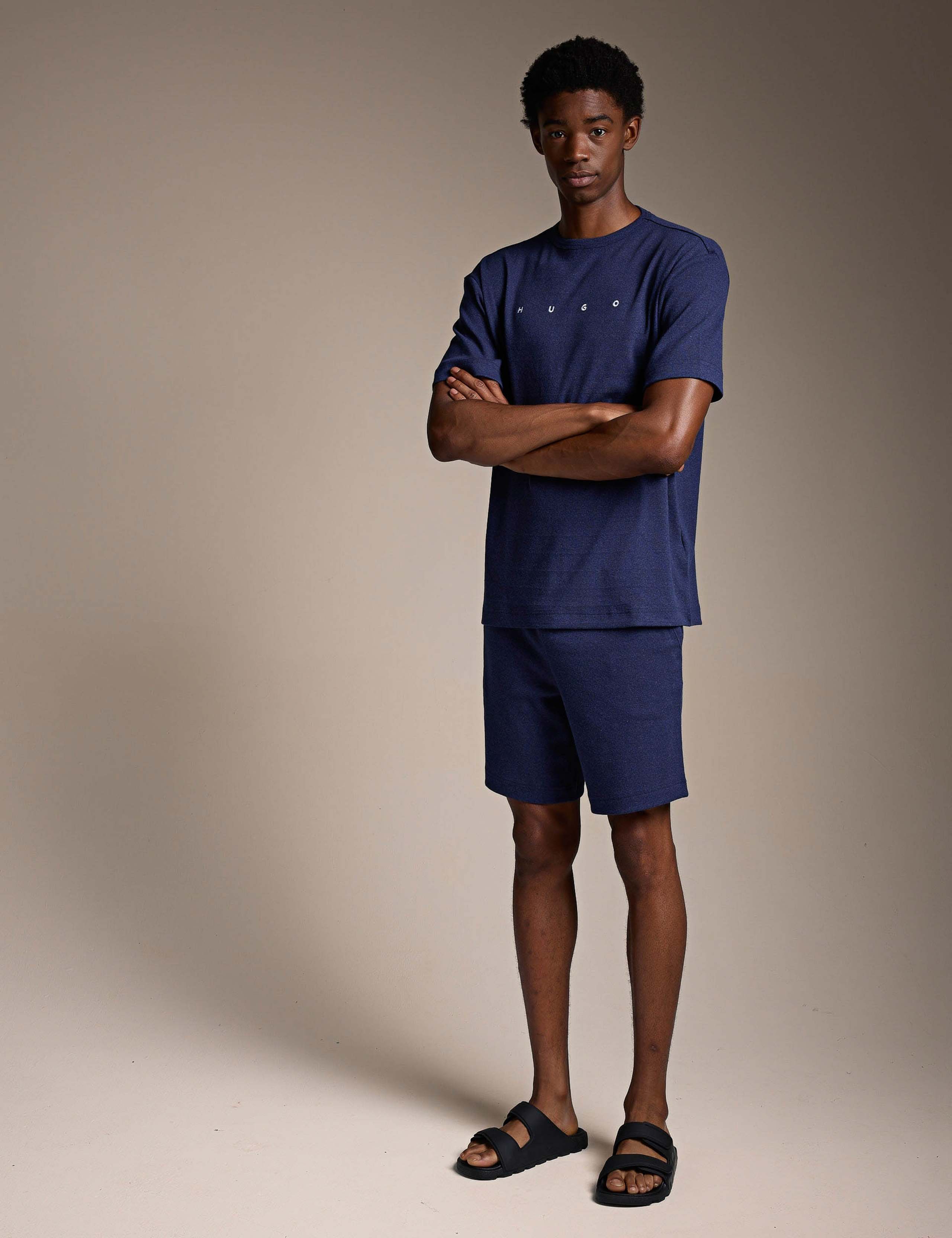 Cotton Rich Jersey Logo Lounge Shorts 2 of 4