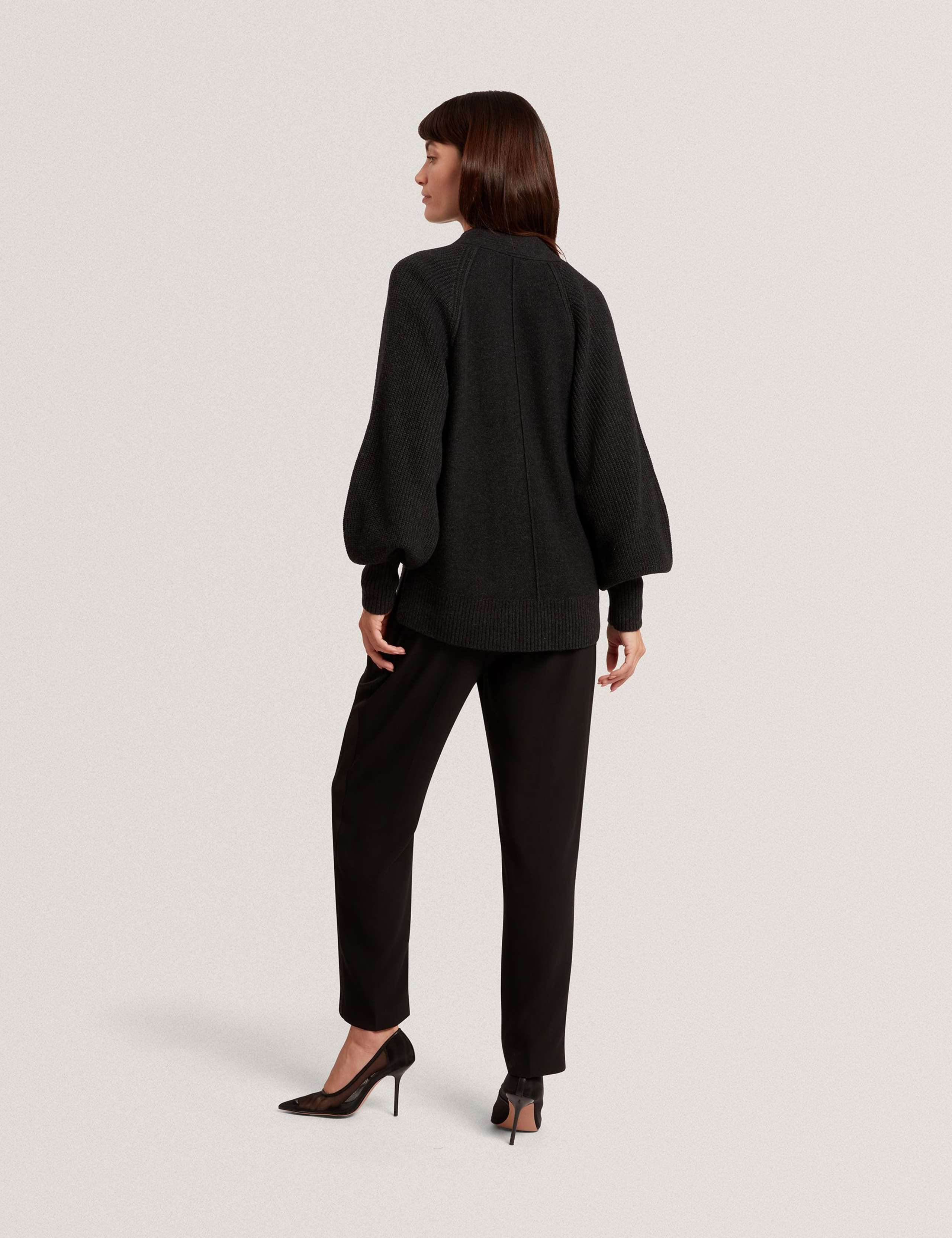 V-Neck Cardigan with Merino Wool 4 of 4