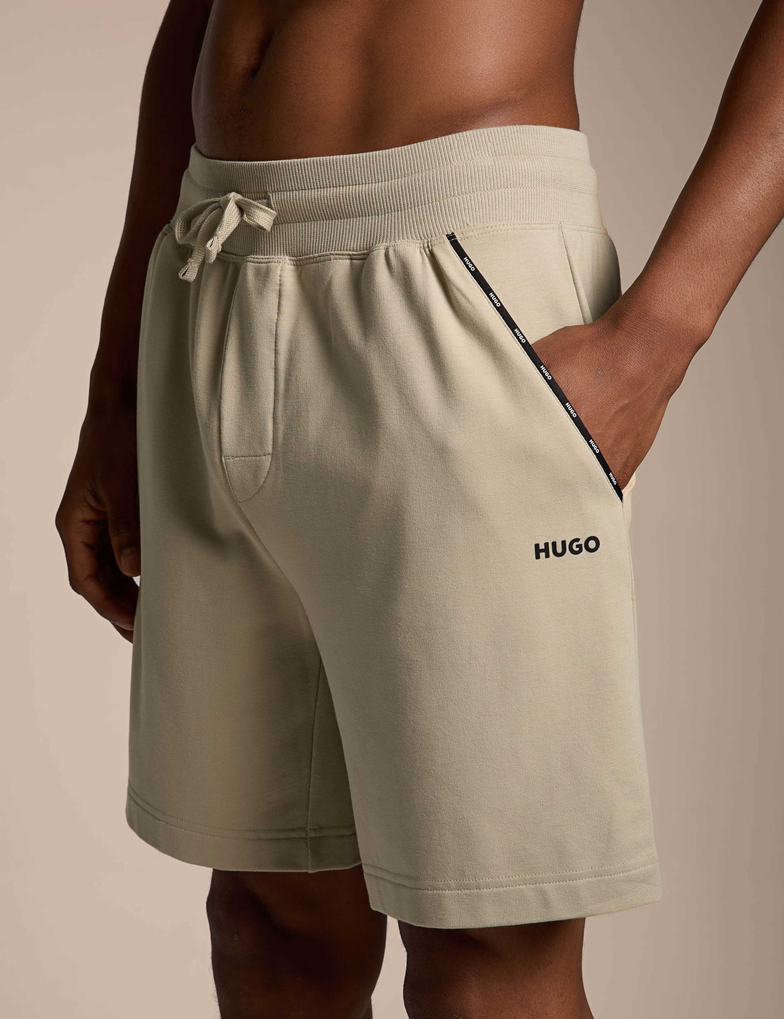 Cotton Rich Elasticated Loungewear Shorts 1 of 4