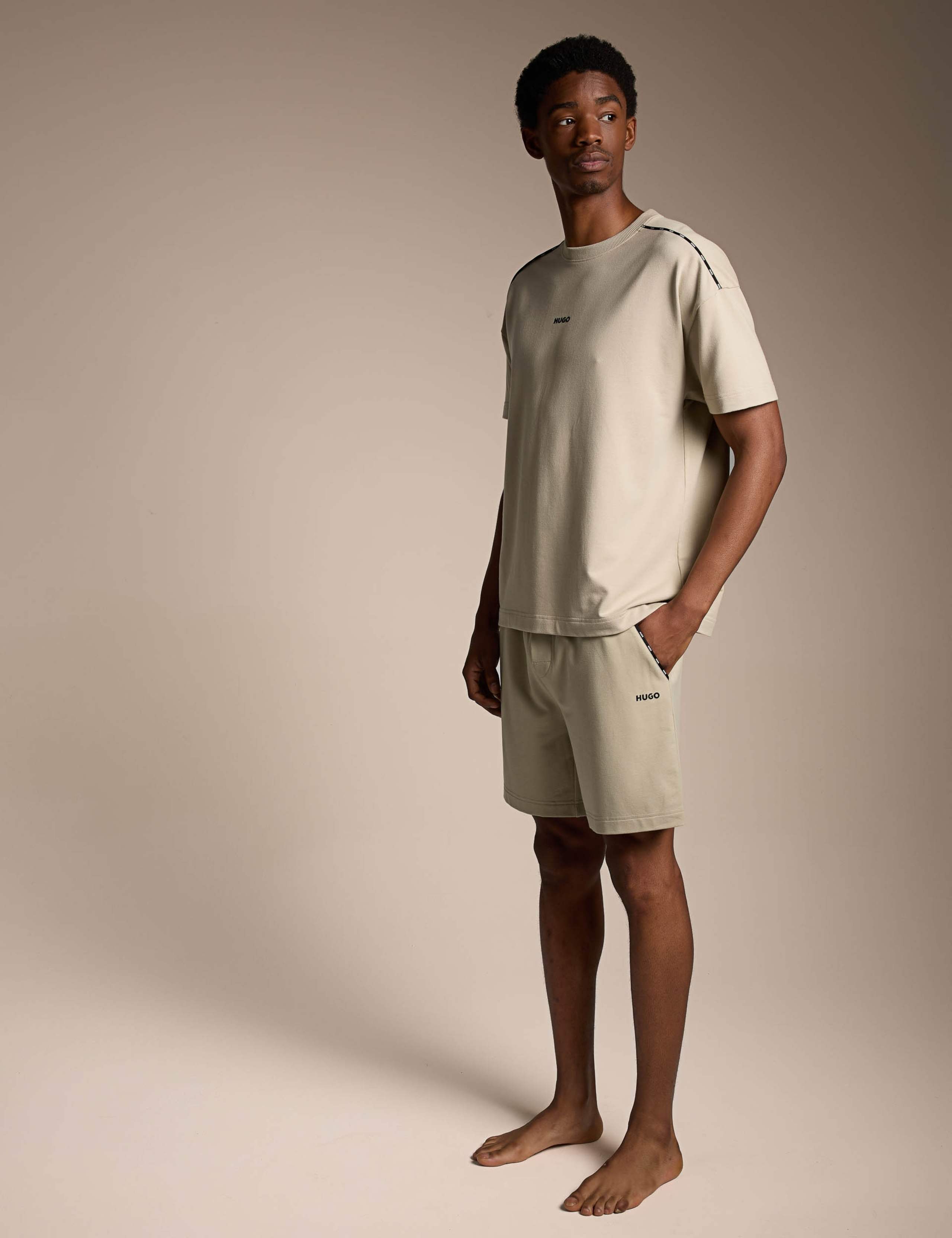 Cotton Rich Elasticated Loungewear Shorts 2 of 4