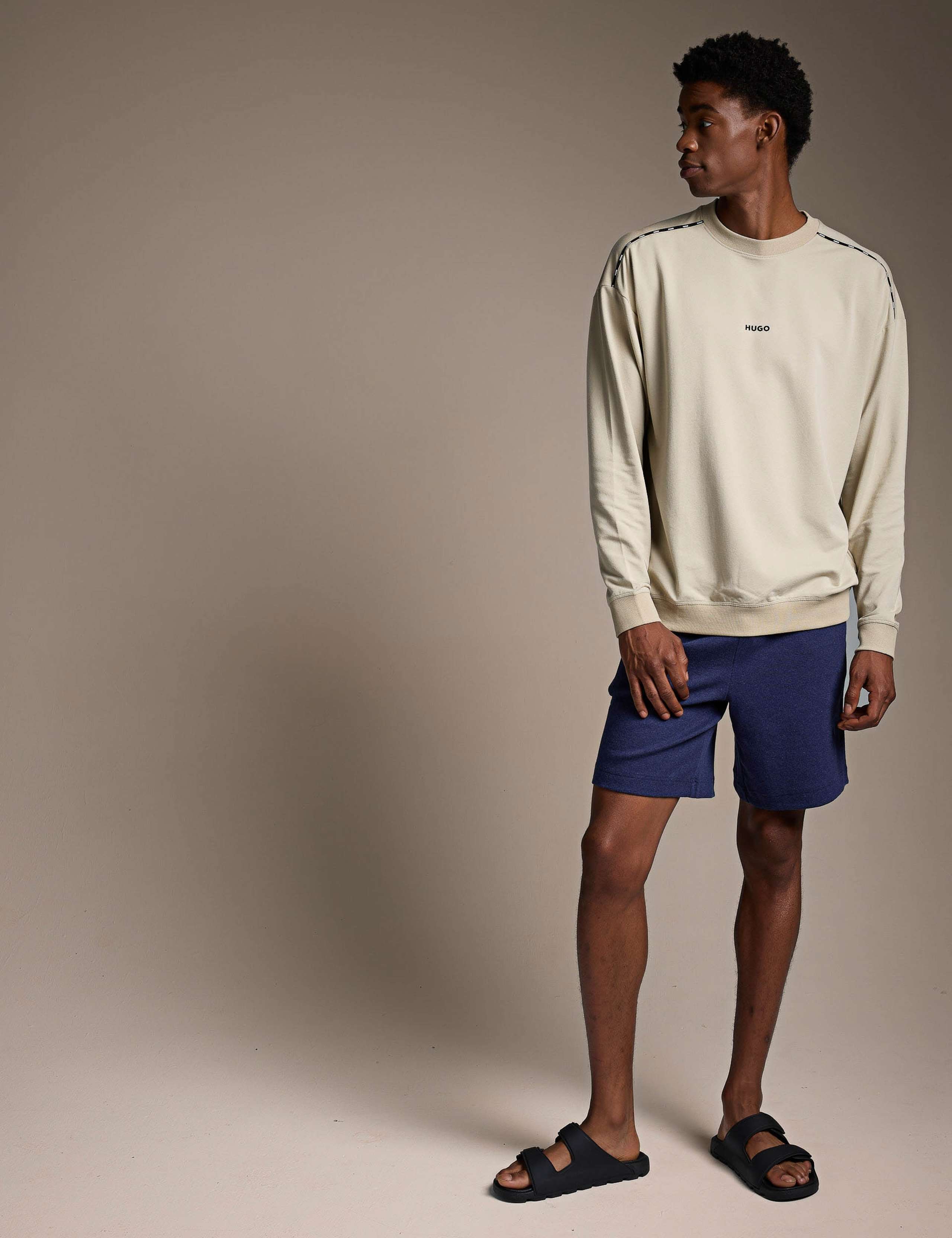 Cotton Rich Crew Neck Logo Sweatshirt 2 of 3