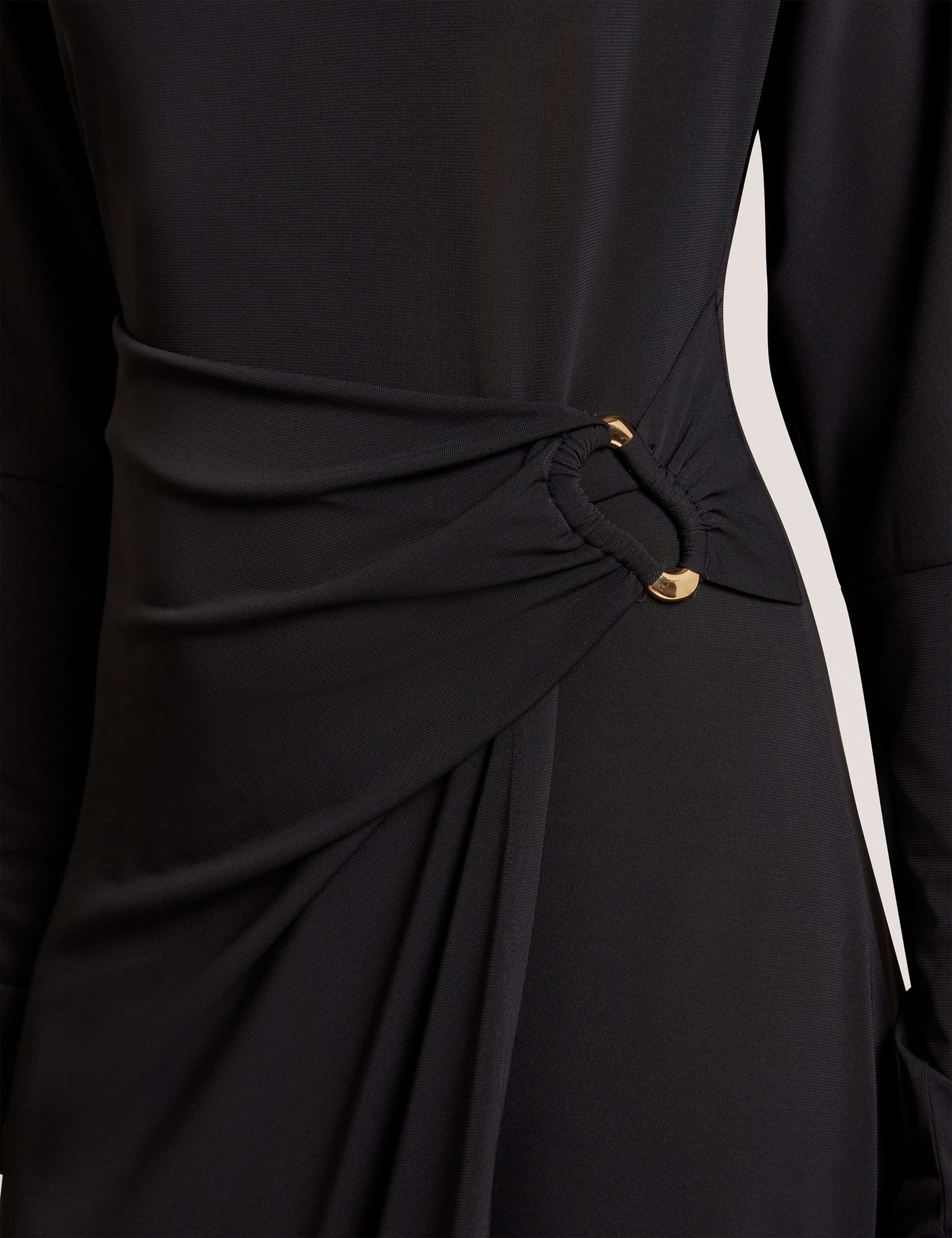 Jersey High Neck Midi Wrap Dress 3 of 4