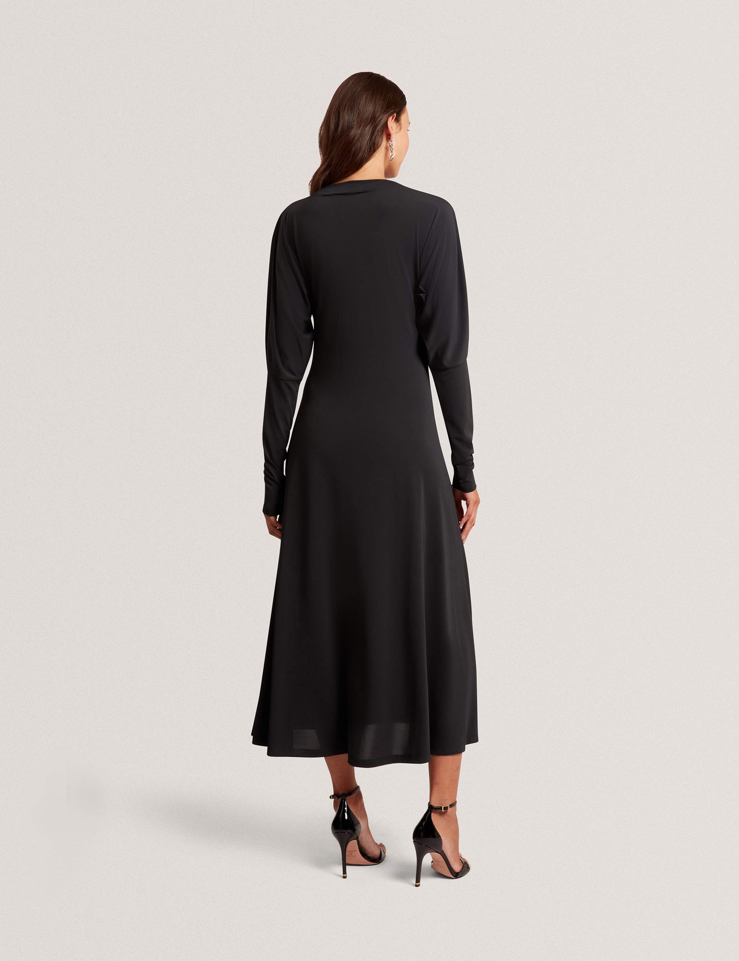 Jersey High Neck Midi Wrap Dress 4 of 4