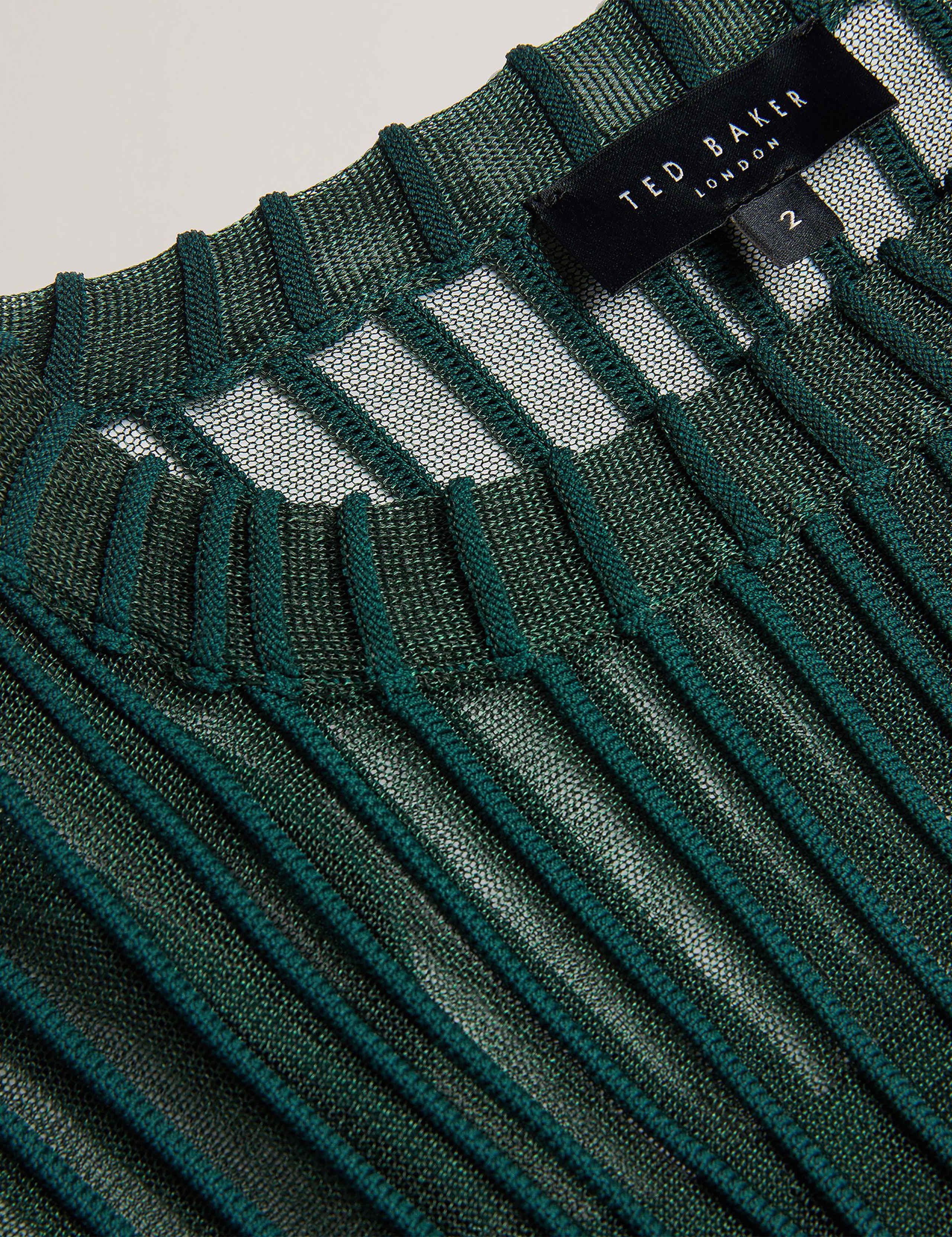 Sheer Striped Knitted Top 4 of 7