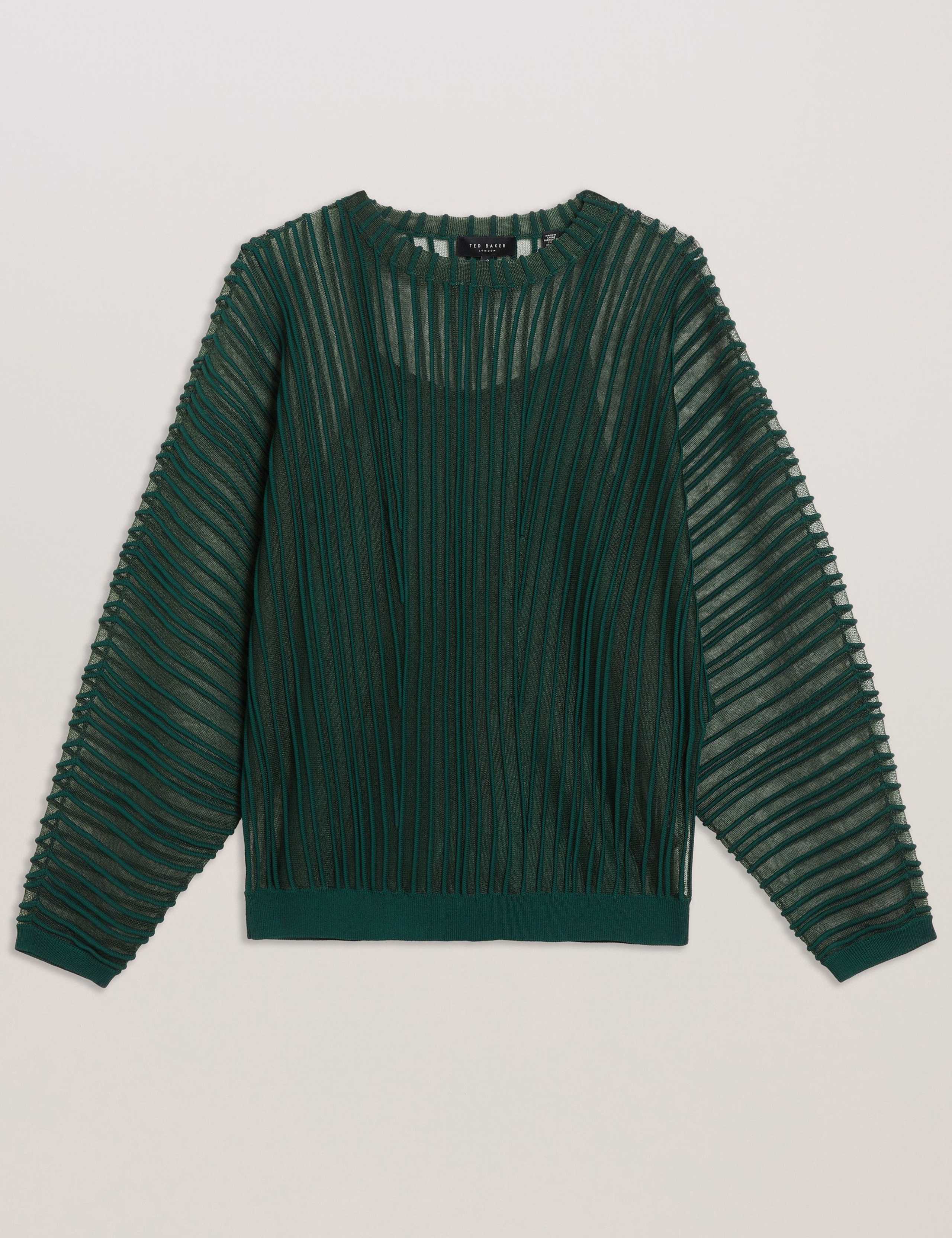 Sheer Striped Knitted Top 2 of 7