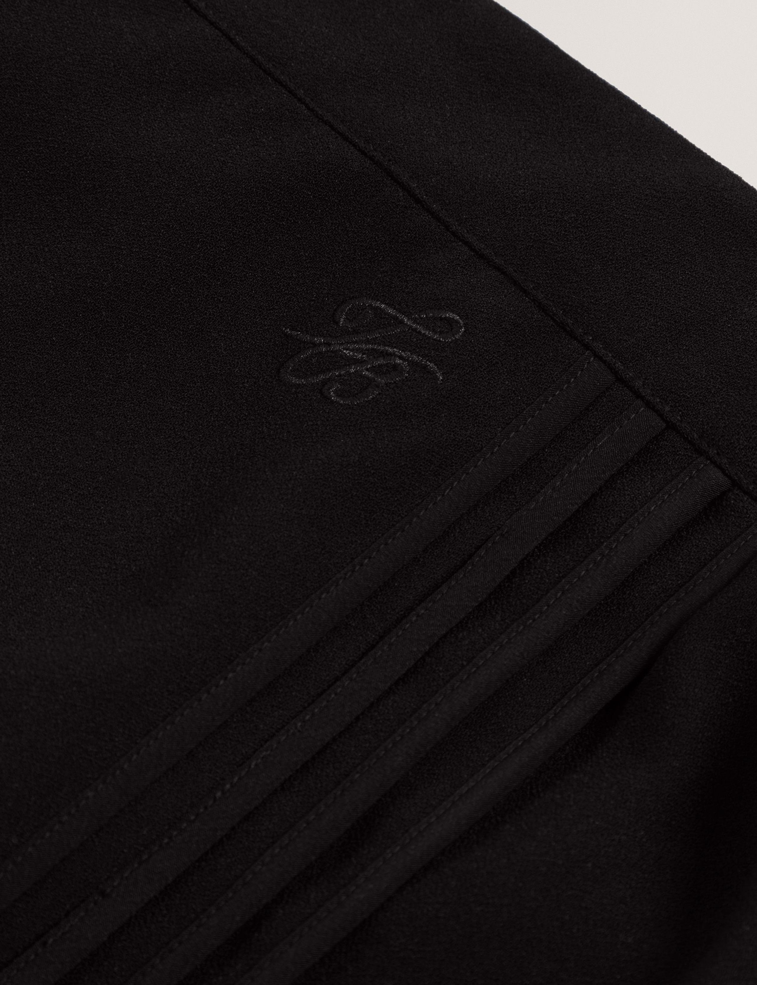 Crepe Piping Detail Elasticated Waist Wide Leg Trousers 3 of 3