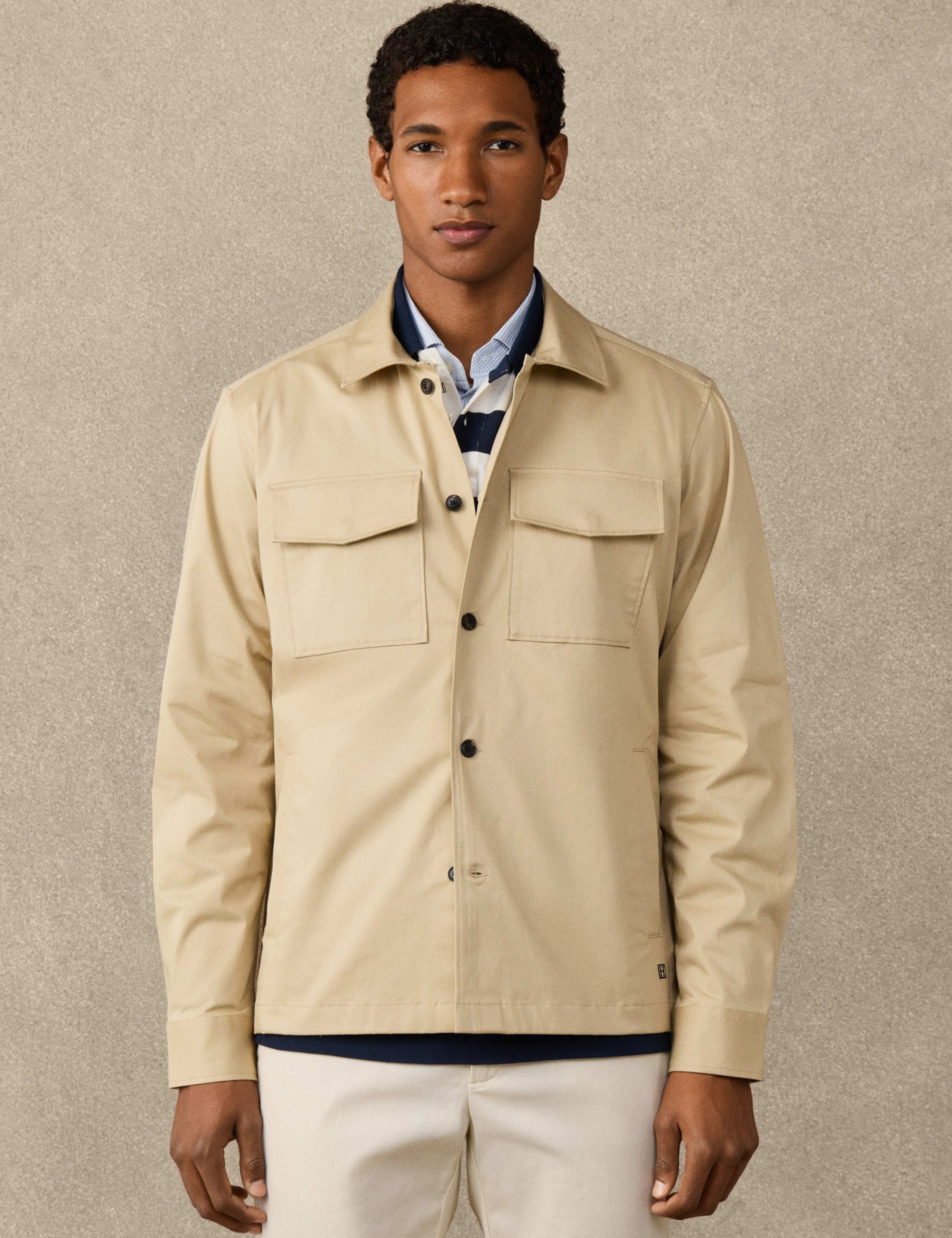 Cotton Rich Utility Overshirt 1 of 8
