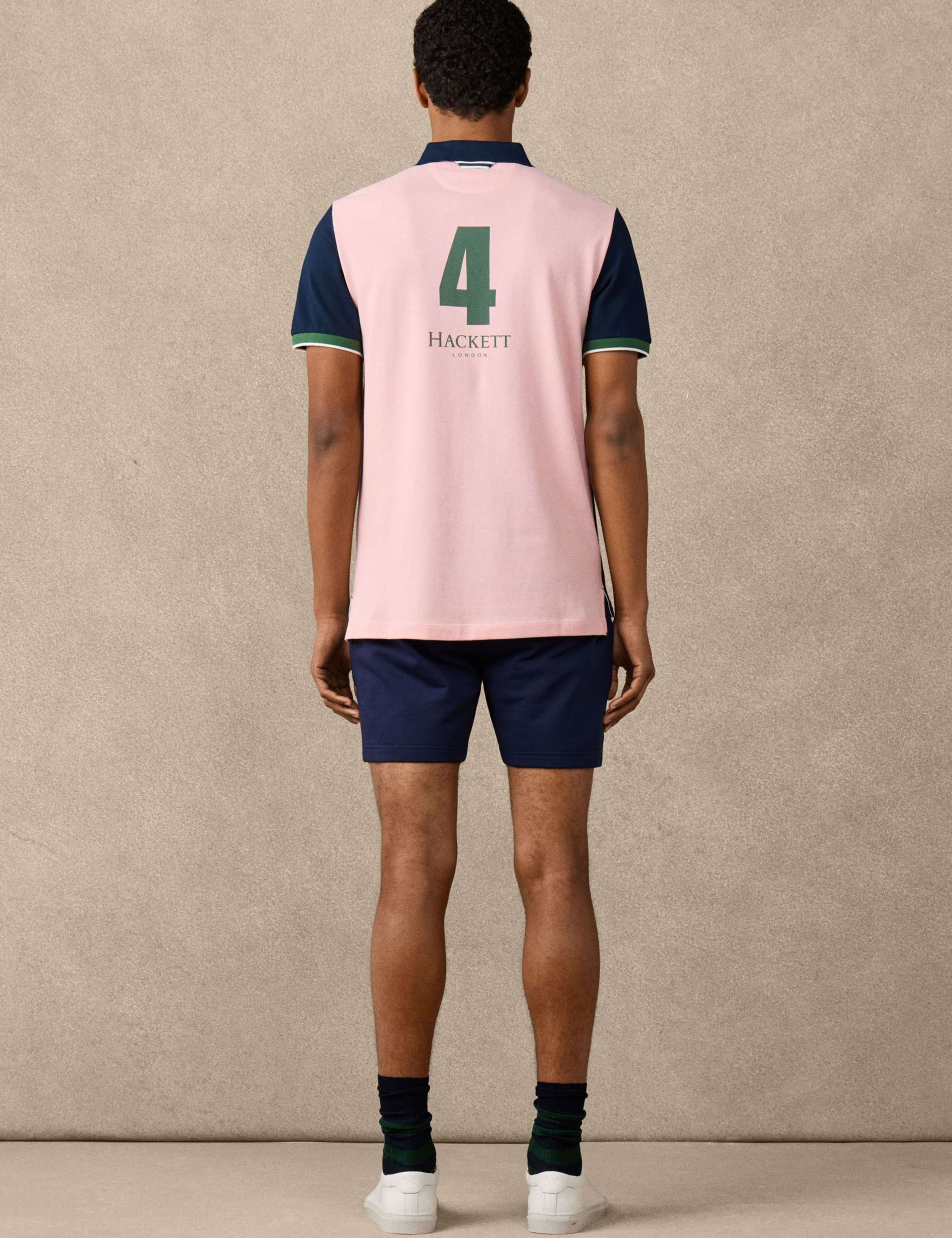 Pure Cotton Colour Block Polo Shirt 3 of 7
