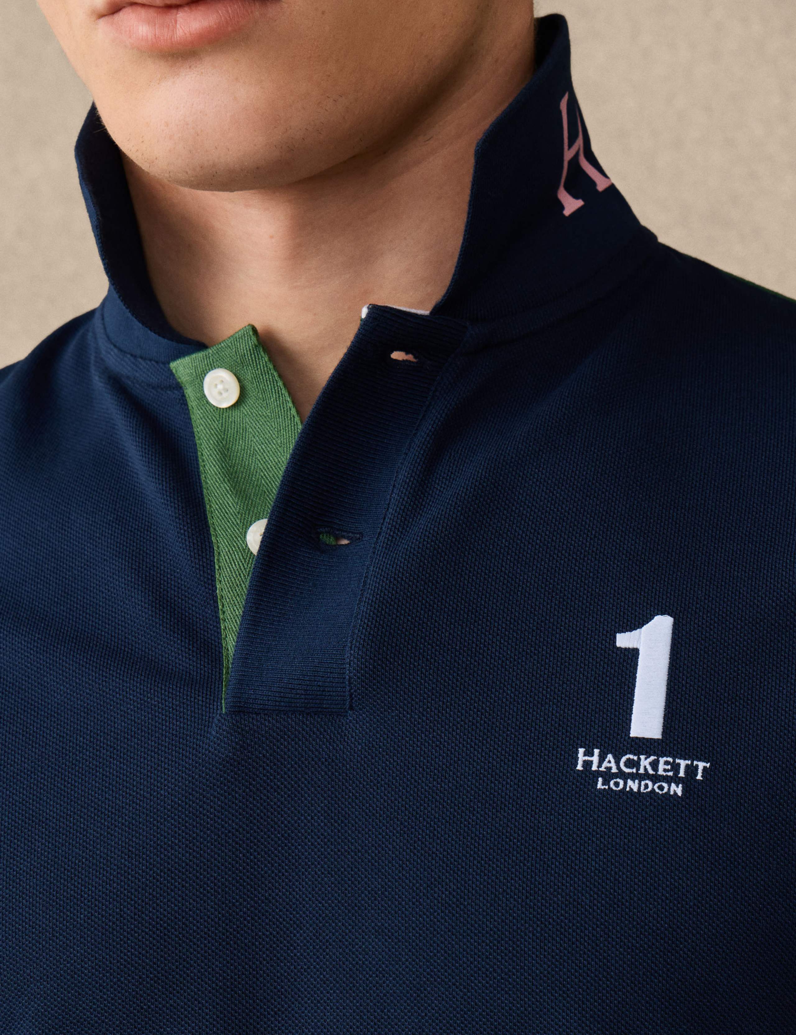 Pure Cotton Colour Block Polo Shirt 7 of 9