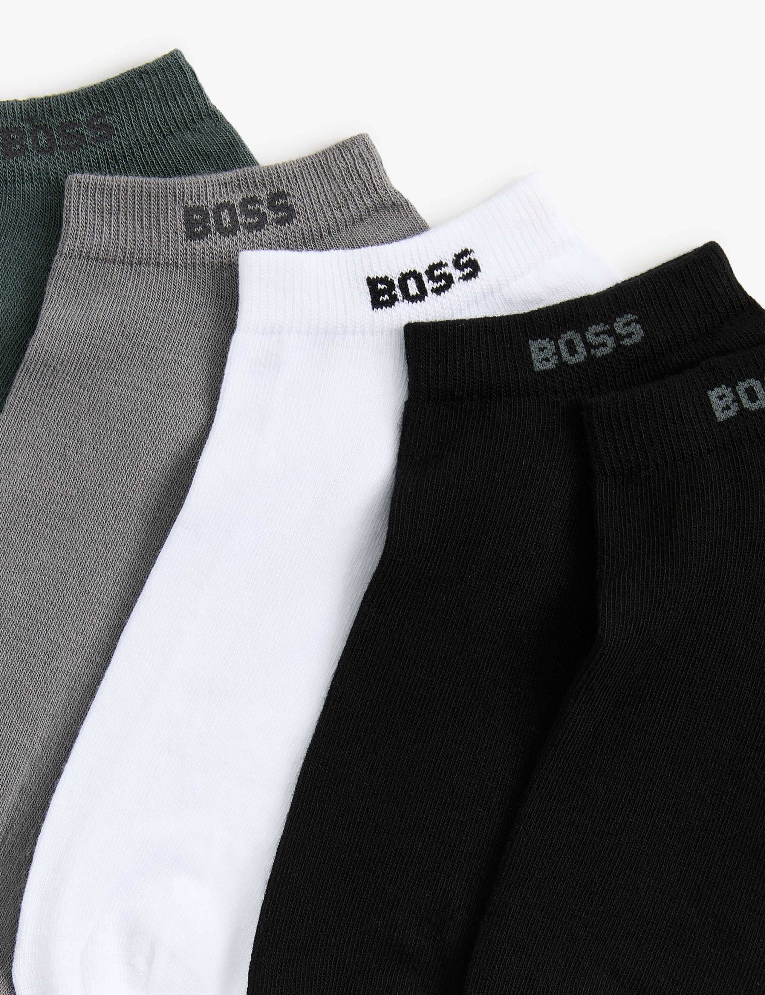 5 Pack Logo Cotton Rich Trainer Socks 2 of 3