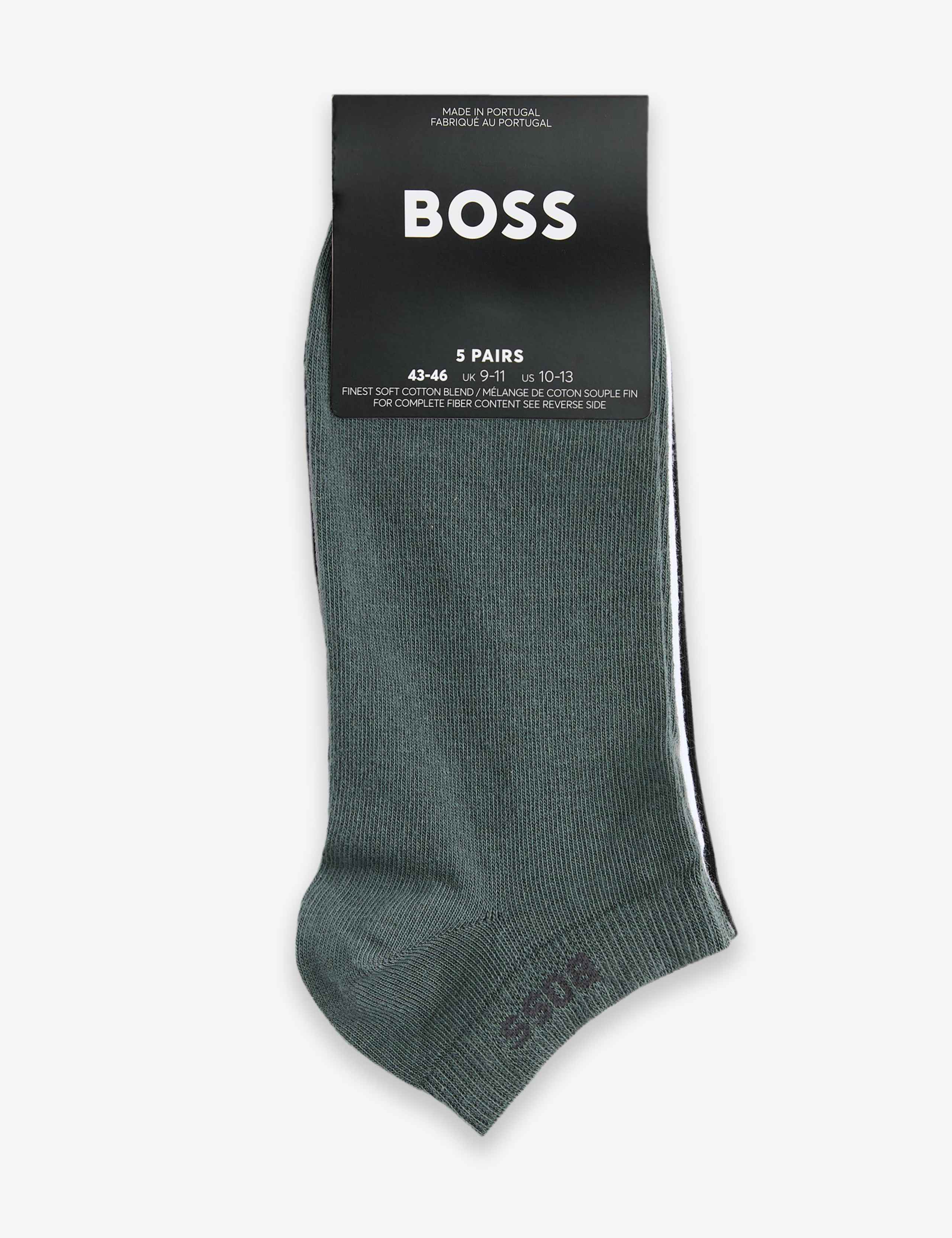 5 Pack Logo Cotton Rich Trainer Socks 3 of 3