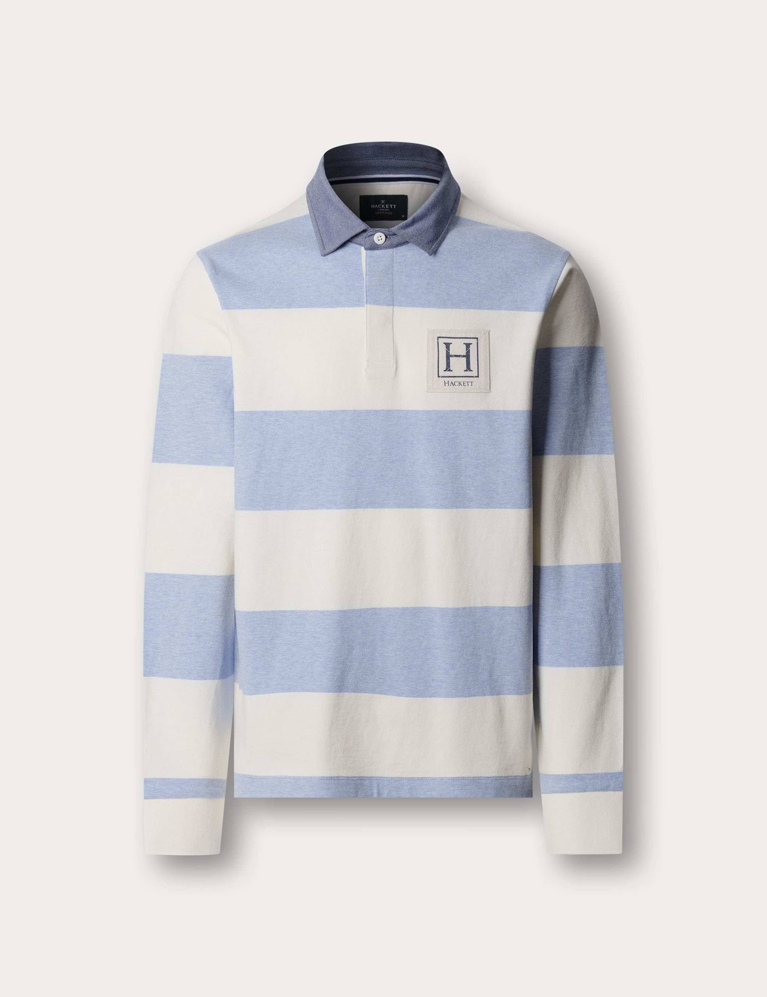 Pure Cotton Striped Rugby Shirt 1 of 2