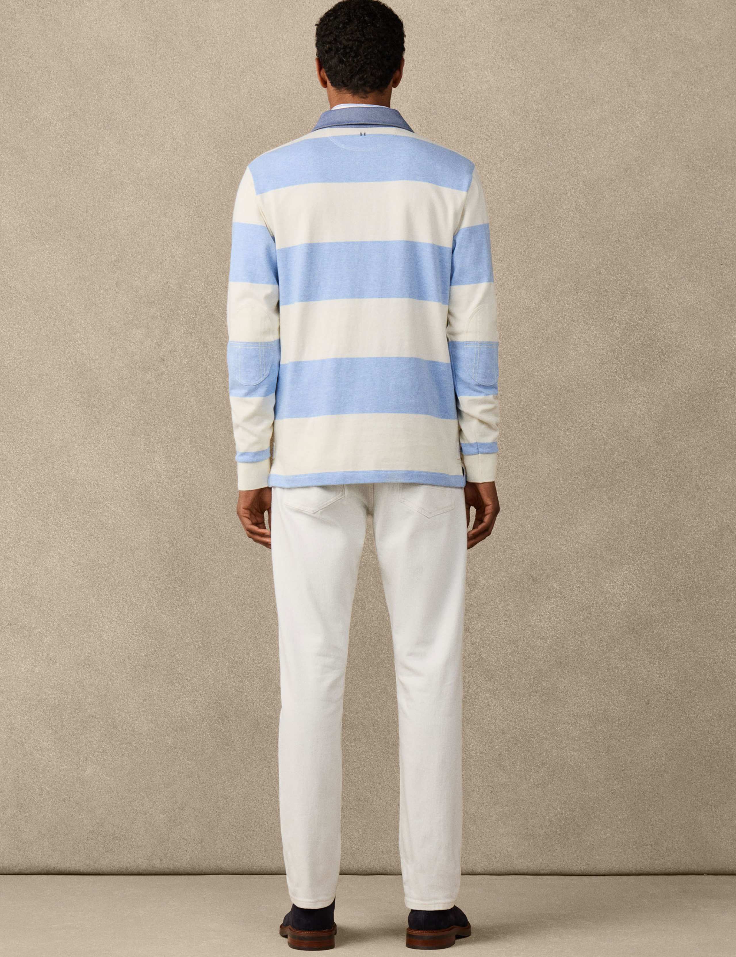 Pure Cotton Striped Rugby Shirt 3 of 8