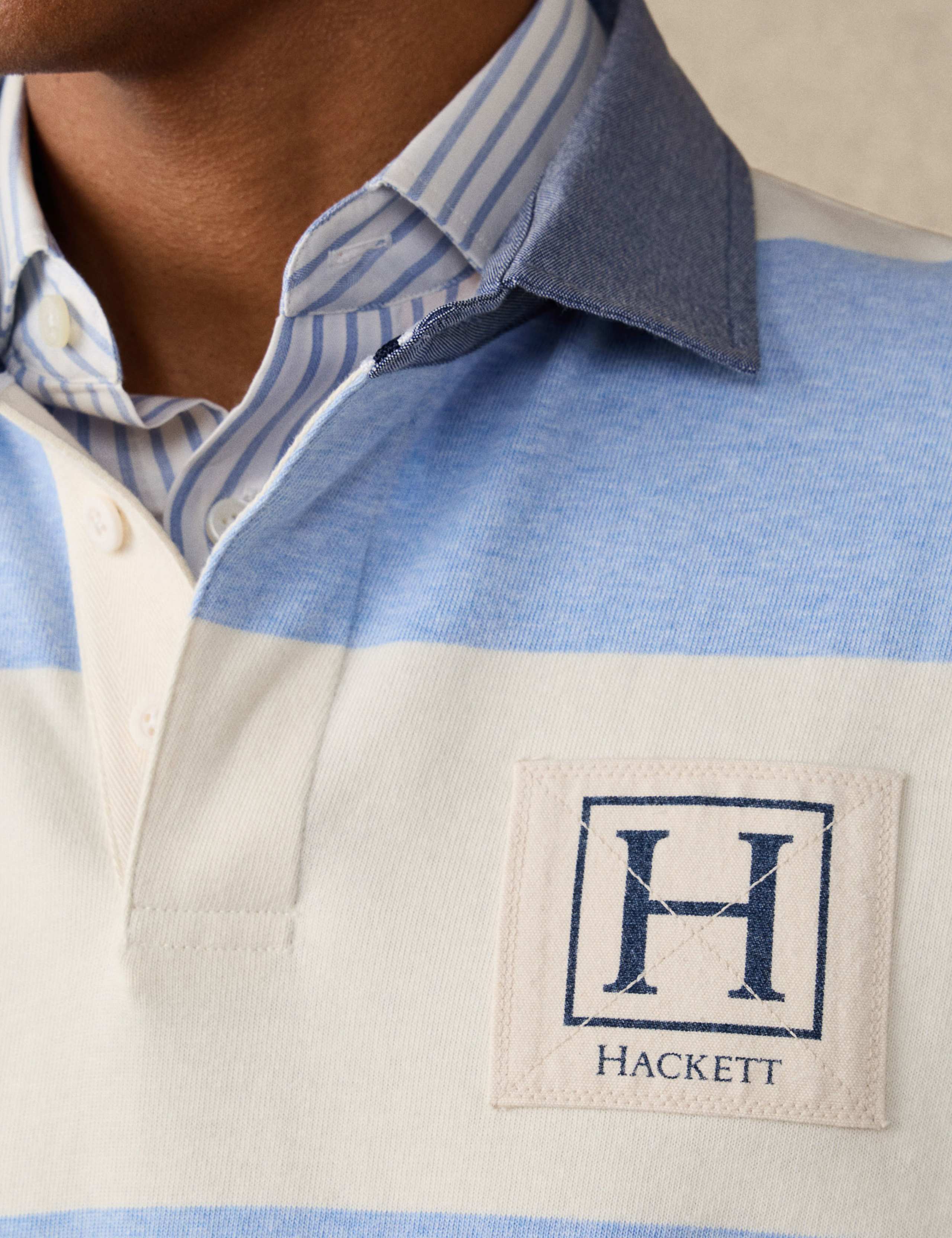 Pure Cotton Striped Rugby Shirt 7 of 8