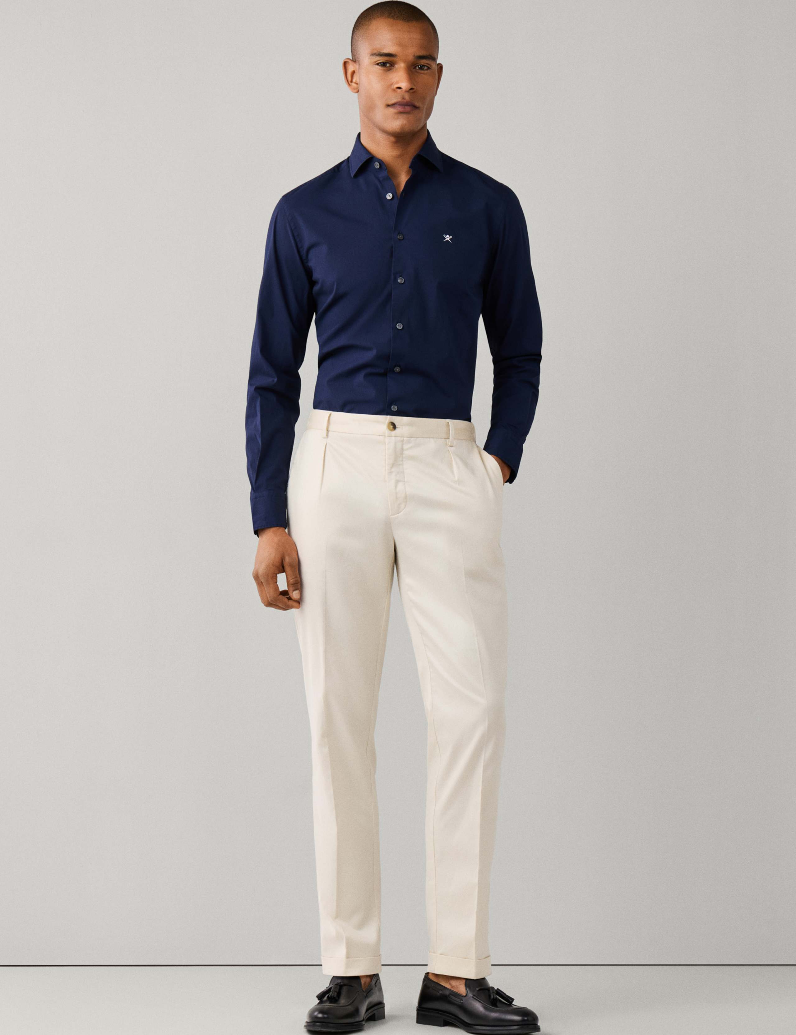 Tailored Fit Pure Cotton Poplin Shirt 2 of 8