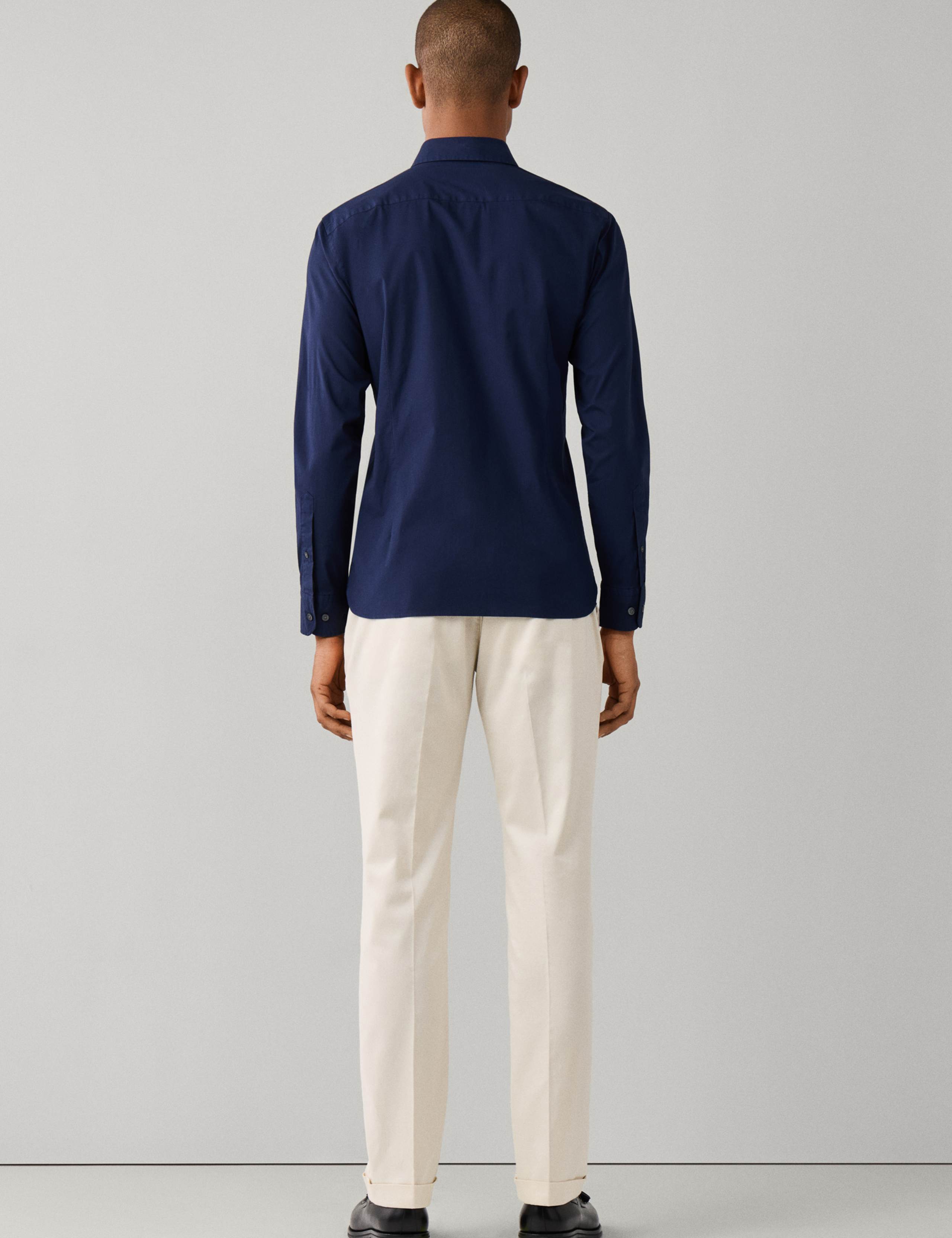 Tailored Fit Pure Cotton Poplin Shirt 3 of 8